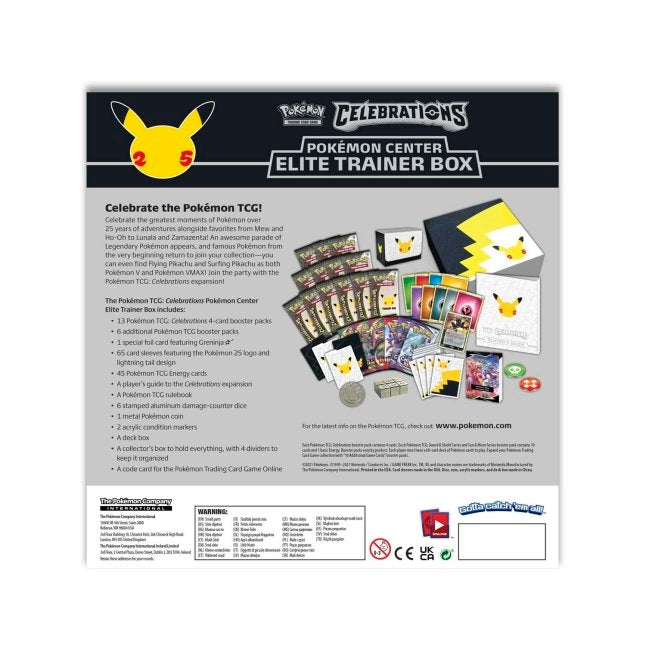 Pokemon TCG: Celebrations Elite Trainer Box with Soft Case