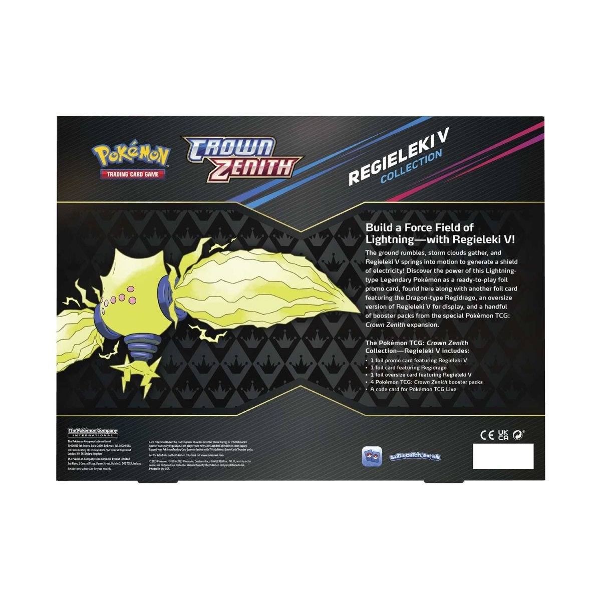 Pokemon TCG: Crown Zenith Regieleki V Collection Box