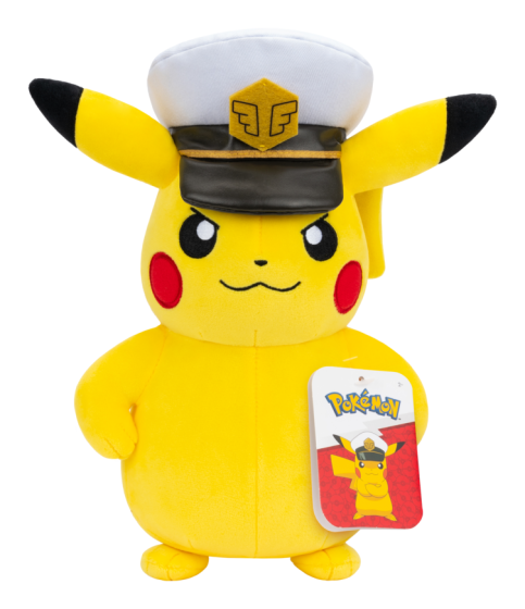Pokémon: 8" Captain Pikachu Plush – Official