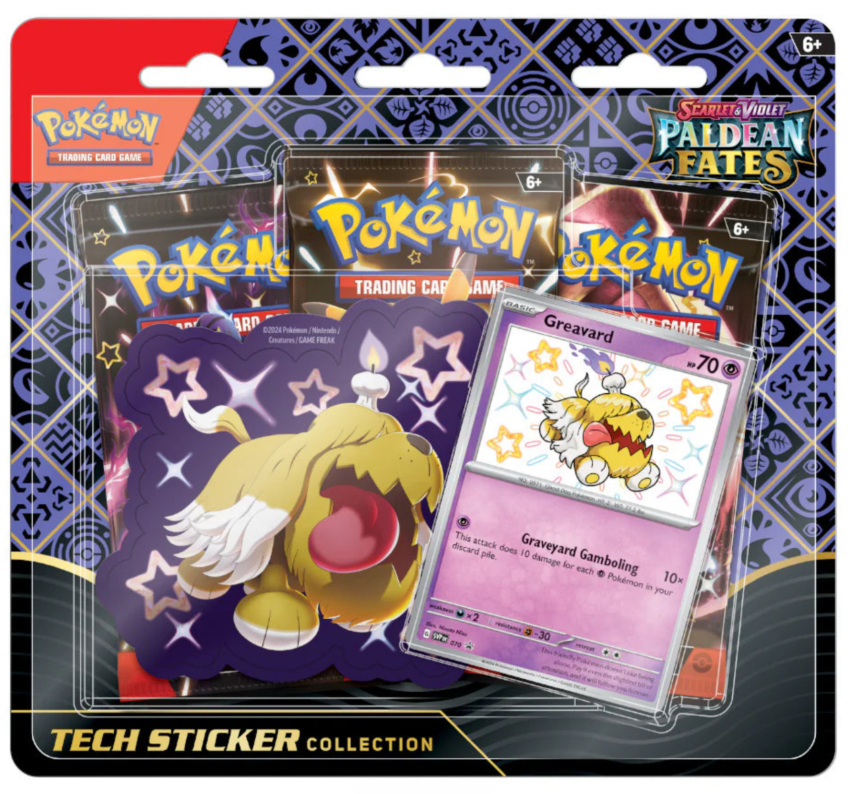 Pokémon TCG: Paldean Fates Tech Sticker Triple Blister