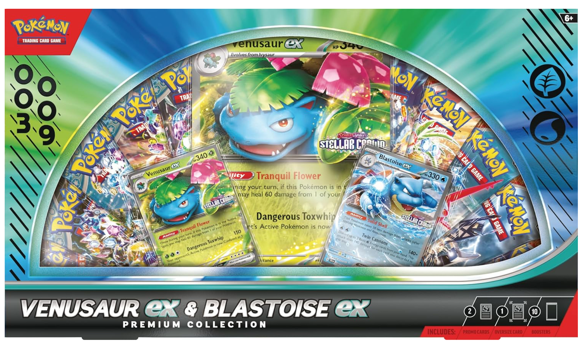 Pokémon TCG: Venusaur ex & Blastoise ex Premium Collection