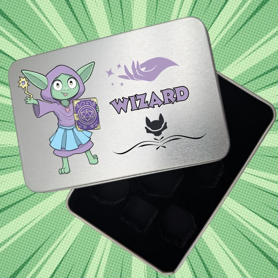 Mystery Dice Goblin: RPG Class Dice Tin - Wizard