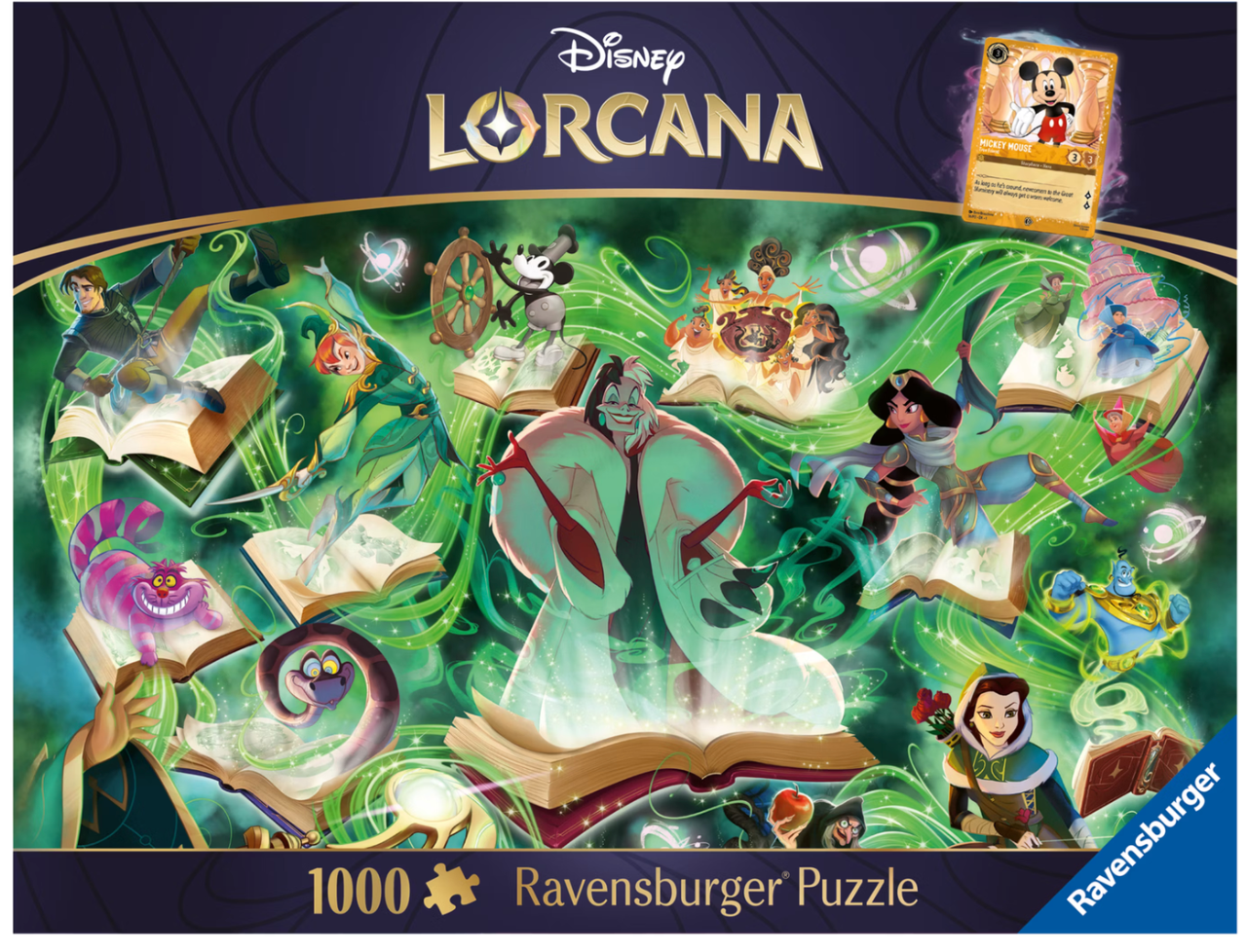 Ravensburger Disney Lorcana Glimmers of the Realm: Emerald 1000 Piece Puzzle