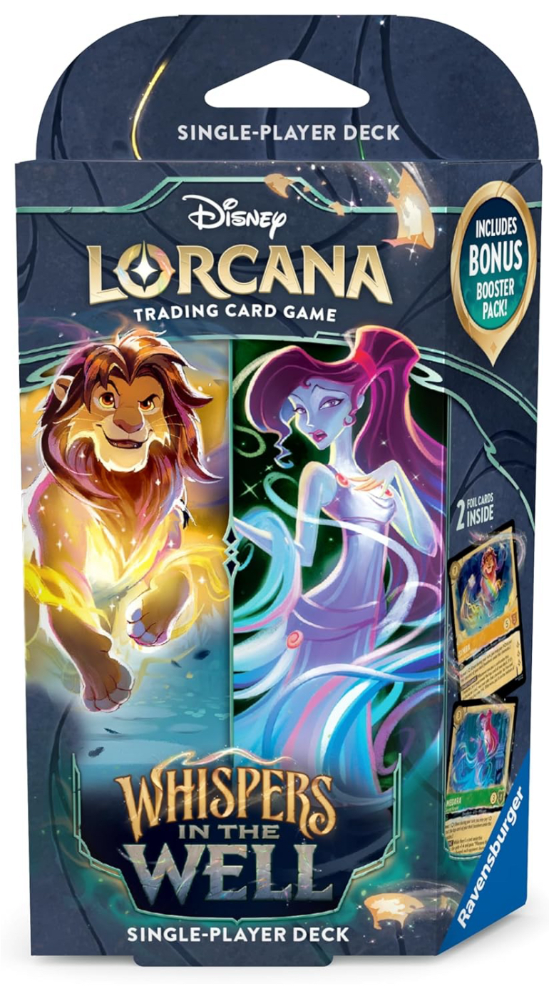 Disney Lorcana: Whispers in The Well Starter Deck | 60-Card Ready-to-Play Deck
