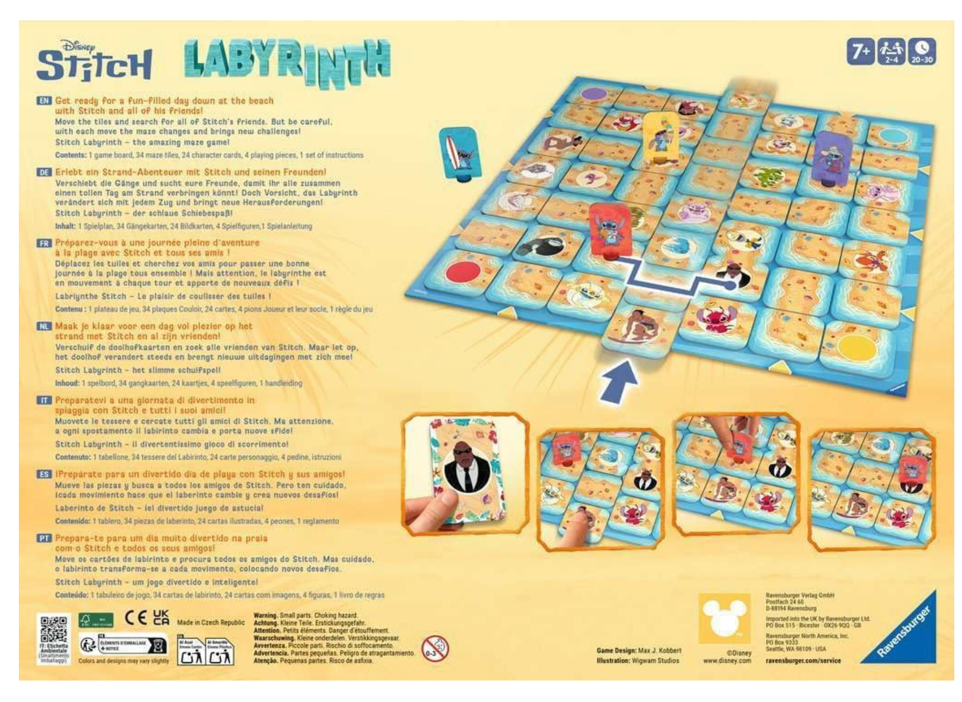 Ravensburger Disney Stitch Labyrinth The Moving Maze Game