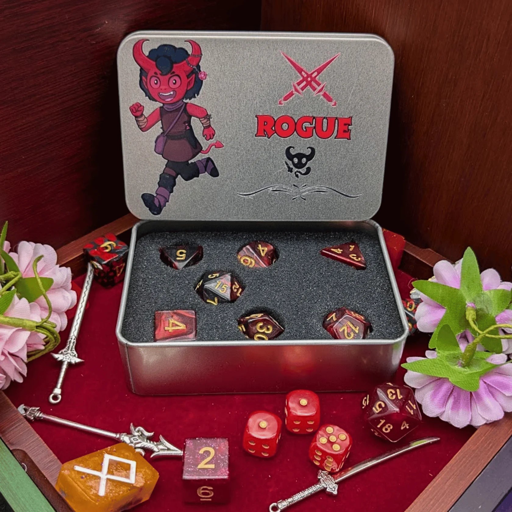 Mystery Dice Goblin: RPG Class Dice Tin - Rogue