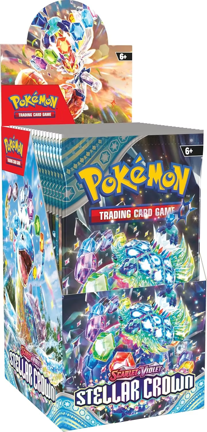 Pokemon TCG: Stellar Crown - Half Booster Box (18 Packs)