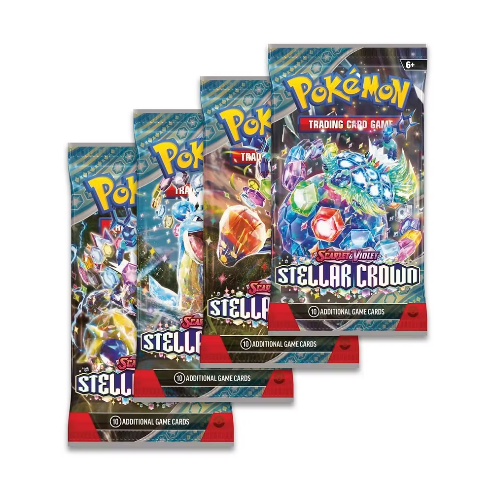 Pokemon TCG: Stellar Crown - Half Booster Box (18 Packs)