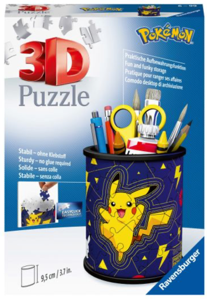 Ravensburger: Pokémon 3D Pikachu Pencil Holder Puzzle
