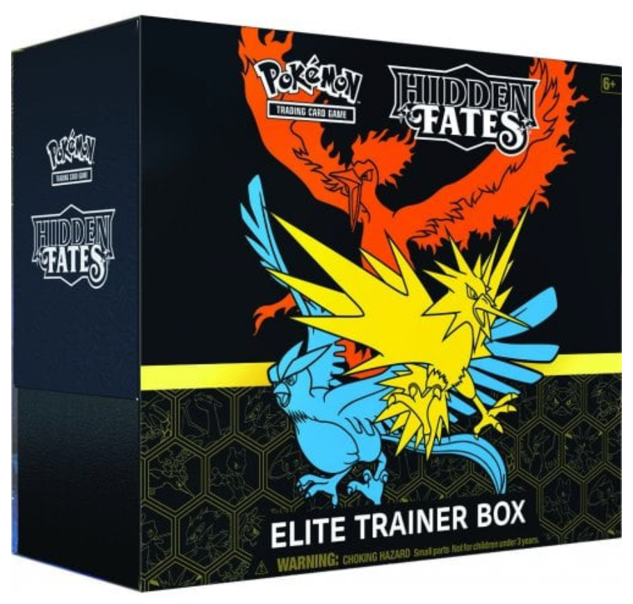 Pokemon: Hidden Fates - Elite Trainer Box ETB (Sealed) with Grail Guard Acrylic Case