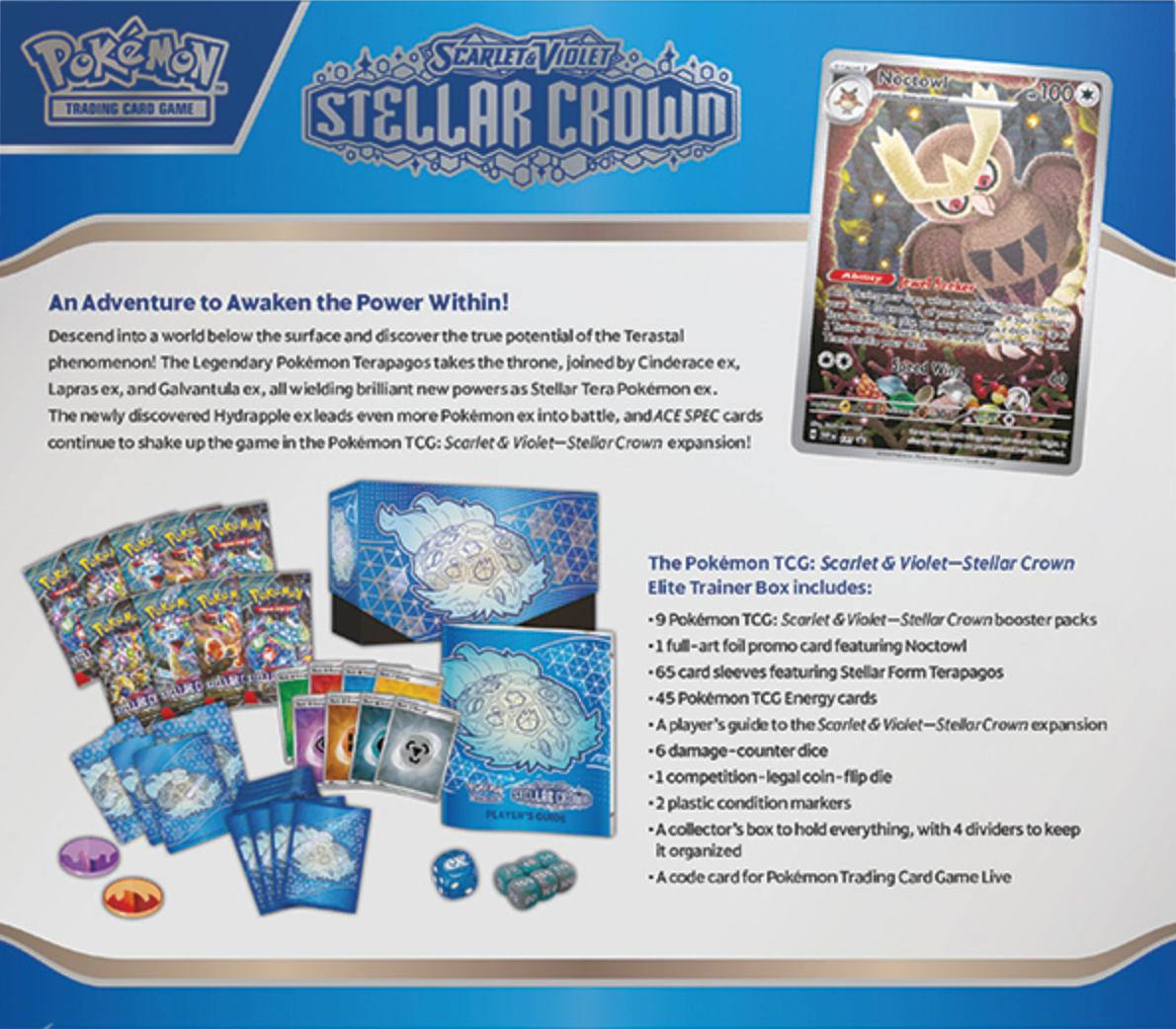Pokemon: Stellar Crown - Elite Trainer Box ETB with Case Pokemon: Stellar Crown - Elite Trainer Box ETB with Case