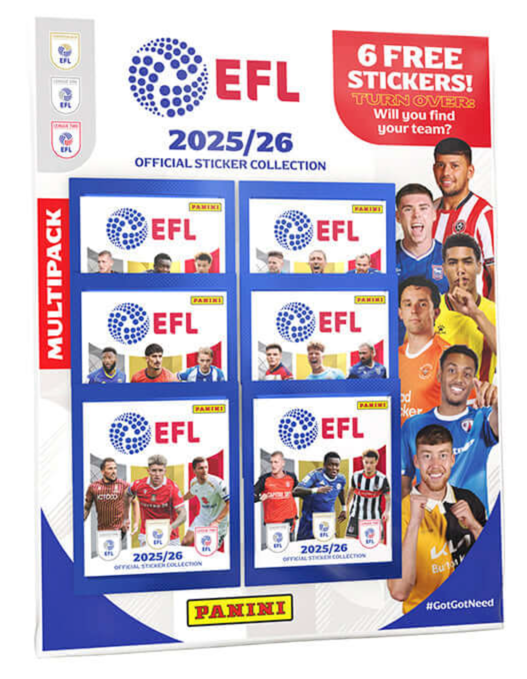 Panini: EFL Official Sticker Collection 2025/26 - Multipack
