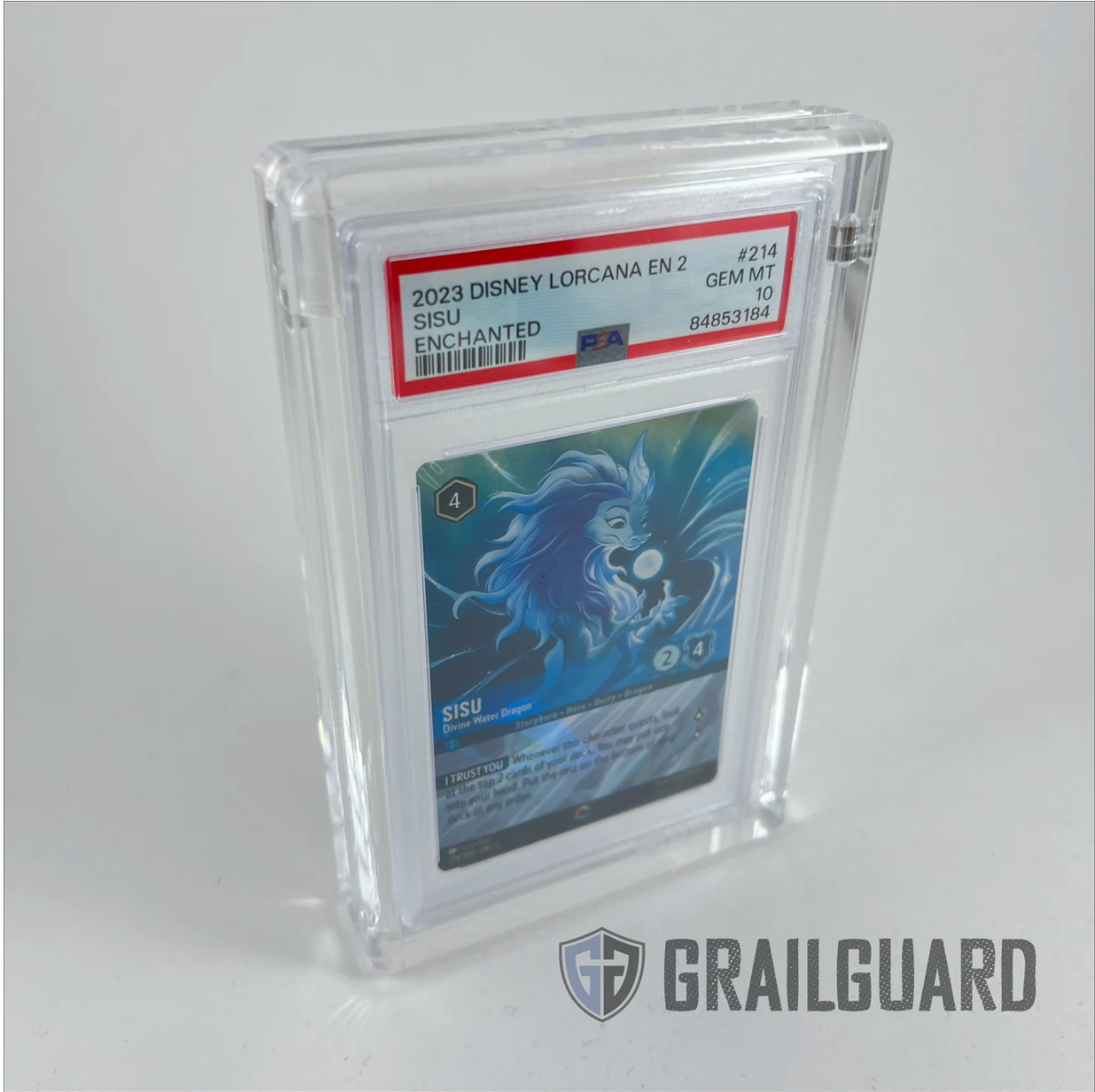 Grail Guard: Graded Card Premium Acrylic Magnetic Ultra Thick Display Case PSA (Prismatic Edges)