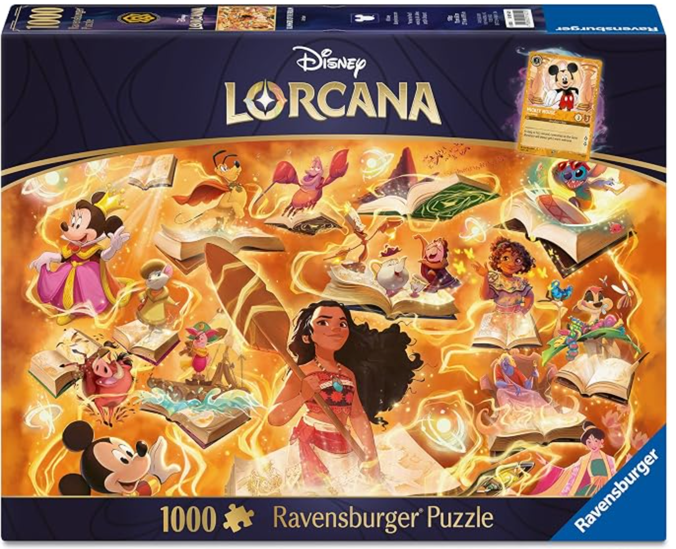 Ravensburger Disney Lorcana Glimmers of the Realm: Amber 1000 Piece Puzzle