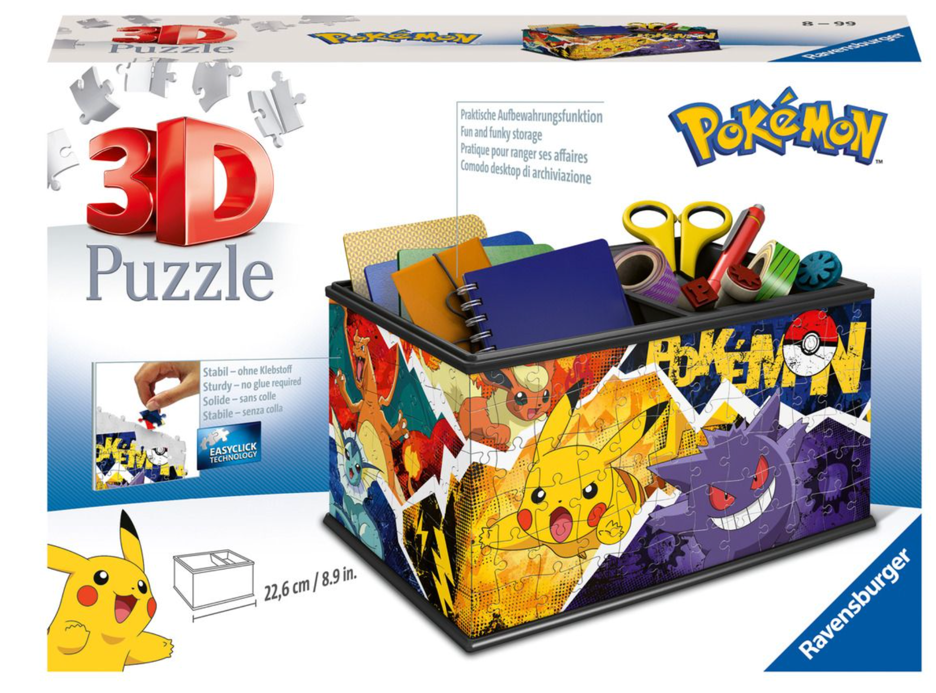 Pokemon Storage Box 216 Piece 3D Puzzle