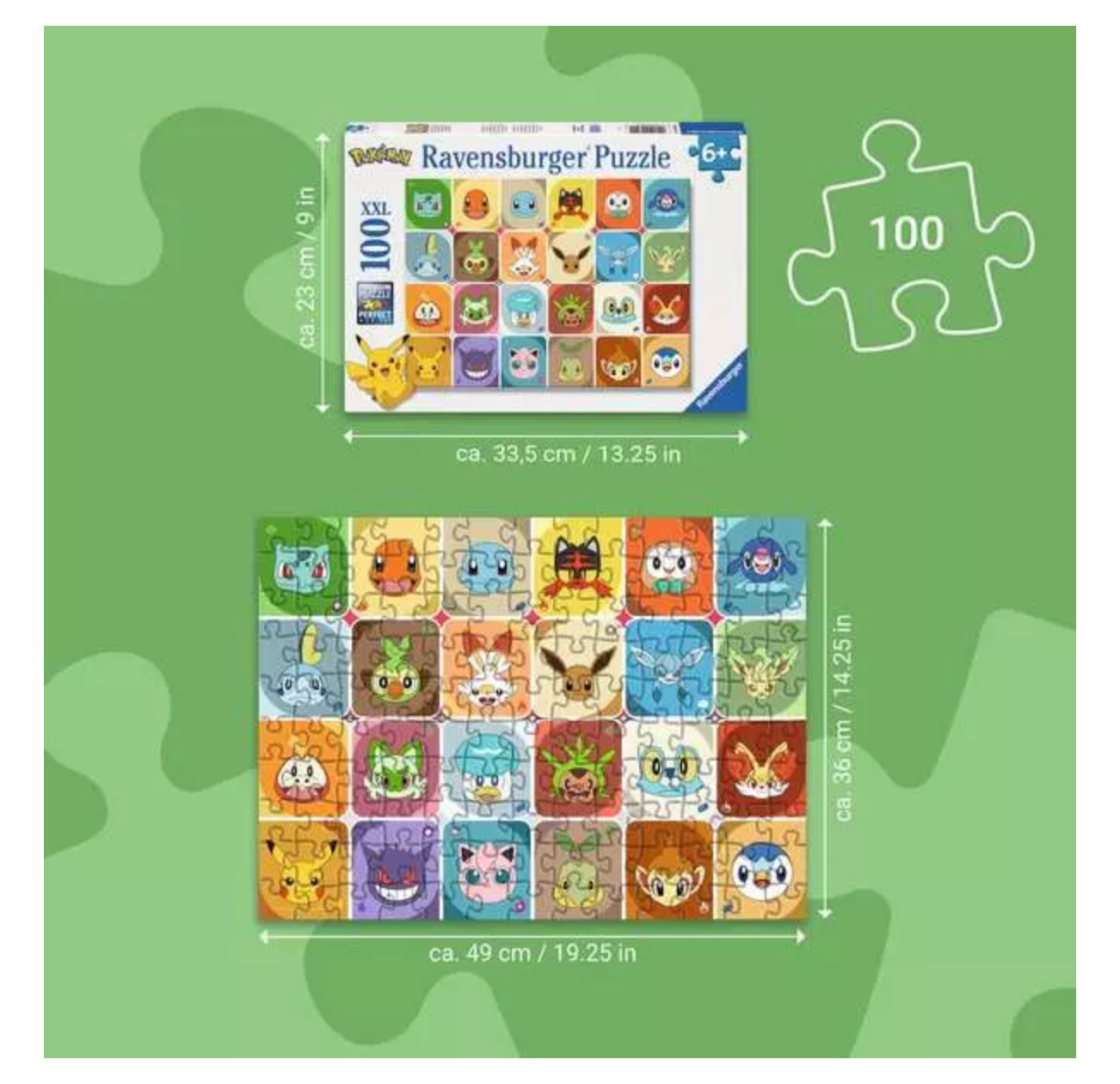 Pokemon 100 Piece XXL Jigsaw Puzzle