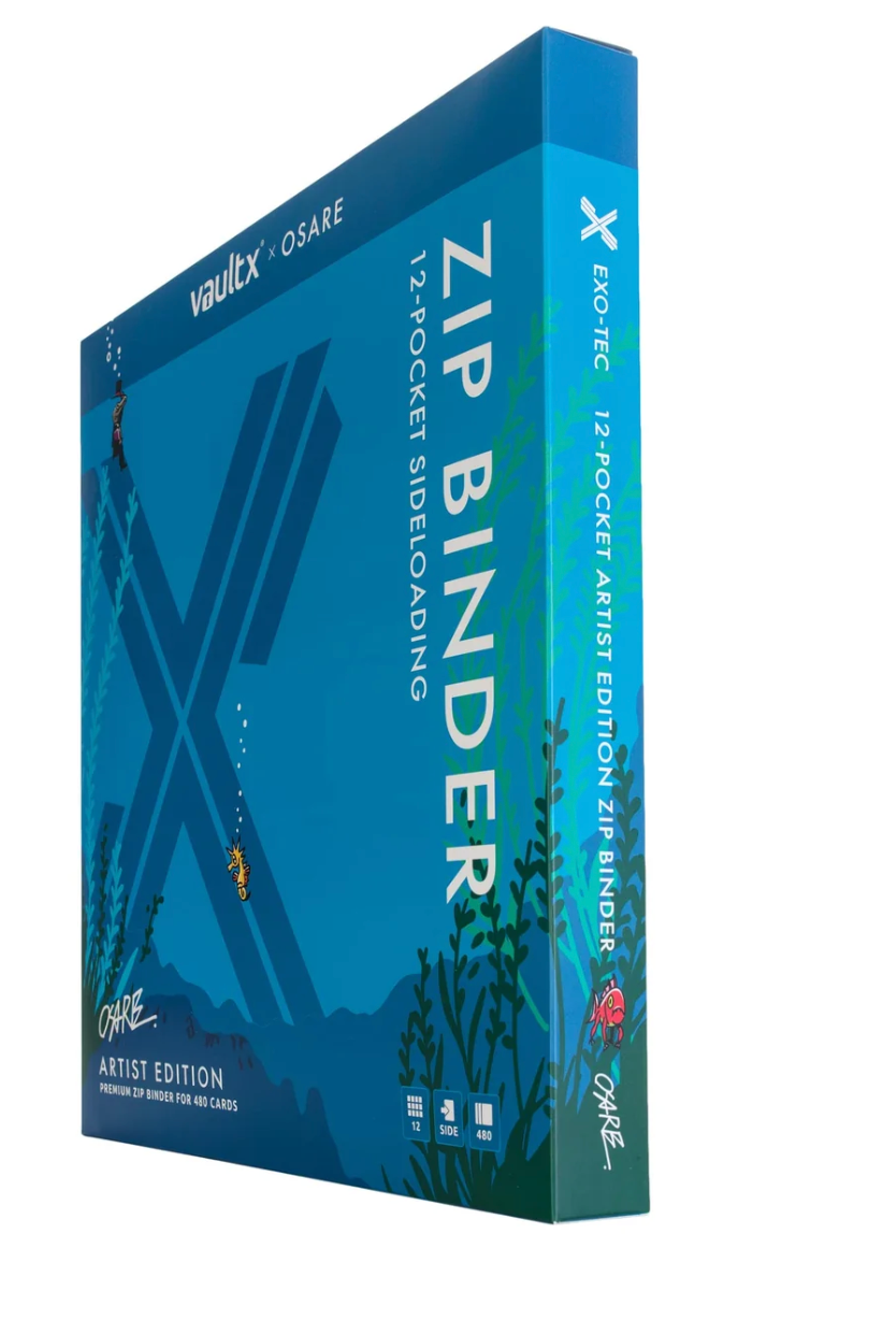 VaultX: 12 Pocket Premium Zip Binder Water - Osare