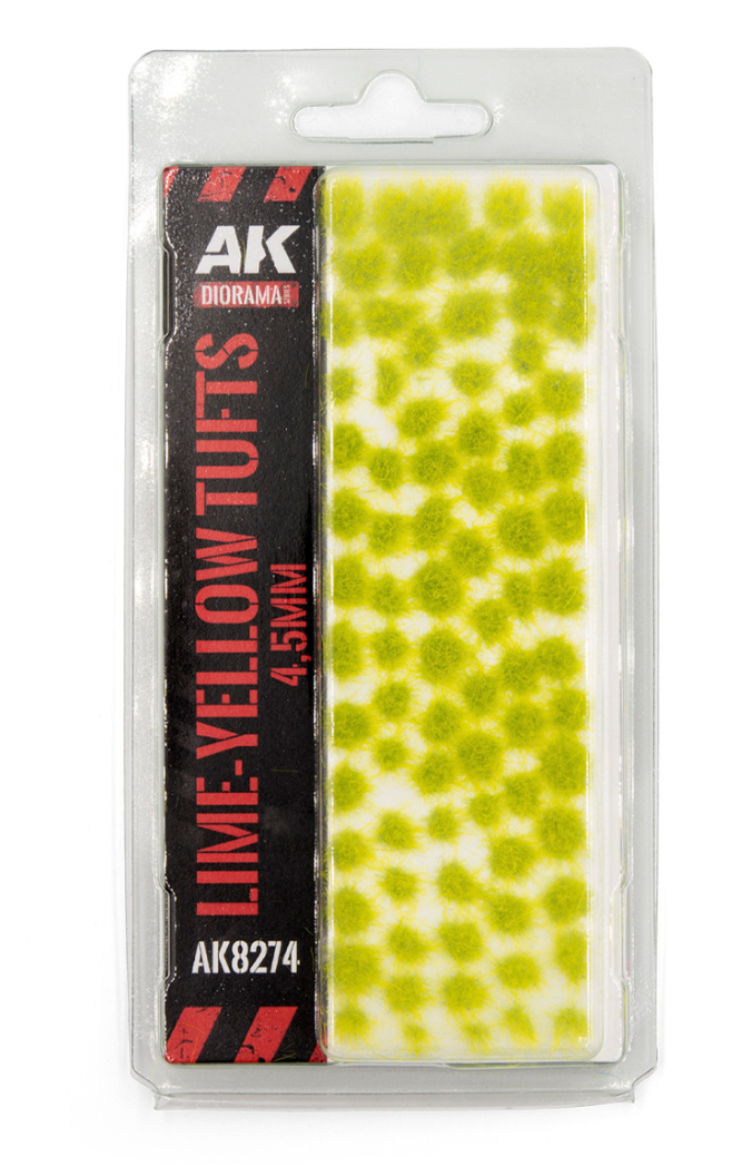Ak Diorama Lime-Yellow Tufts 4,5MM
