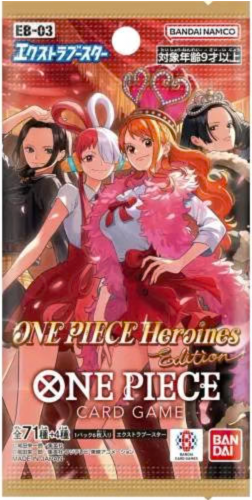 One Piece Card Game: EB-03 Extra Booster Heroines Edition Pack Japanese