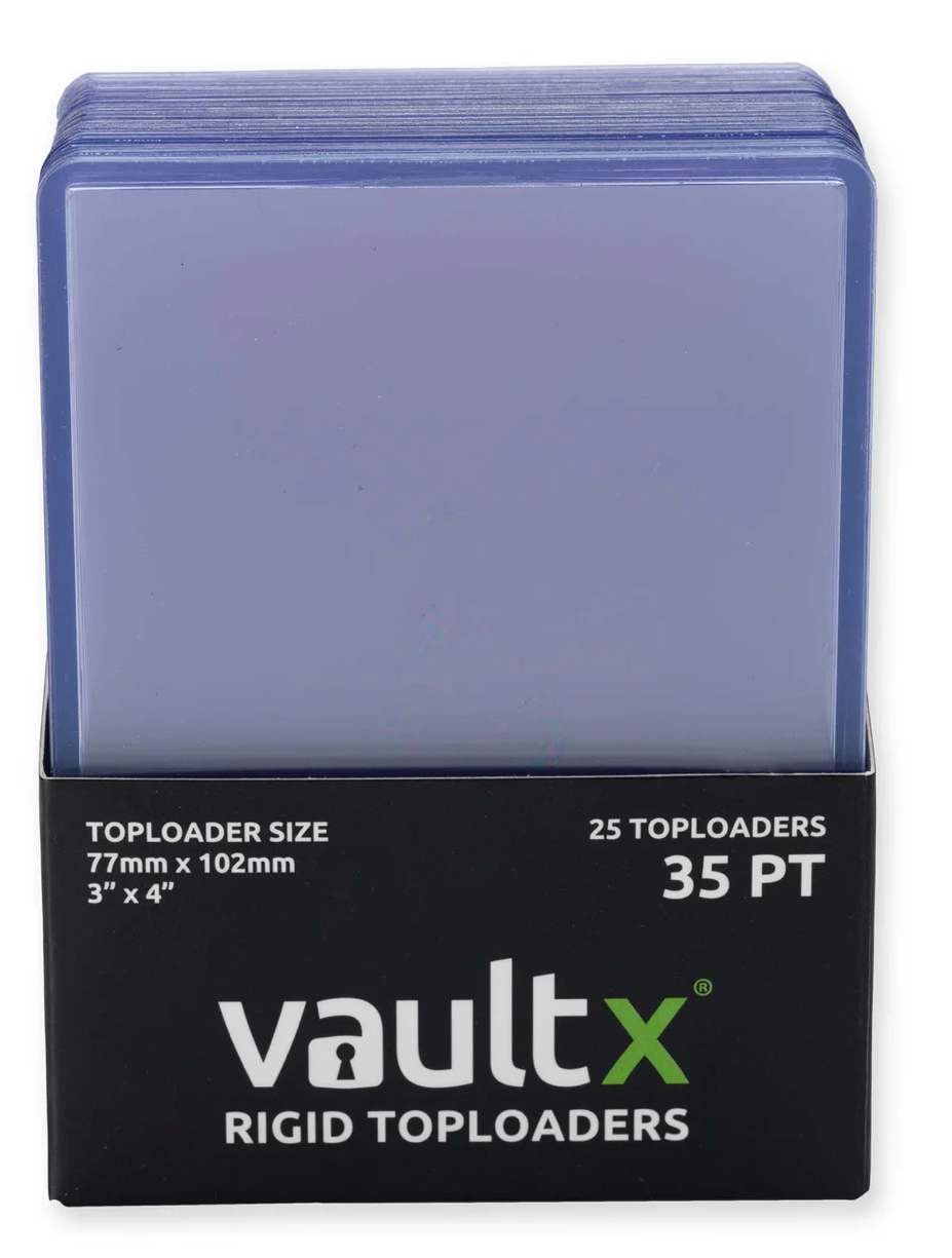 VaultX: 25 Rigid Top Loaders (35pt)