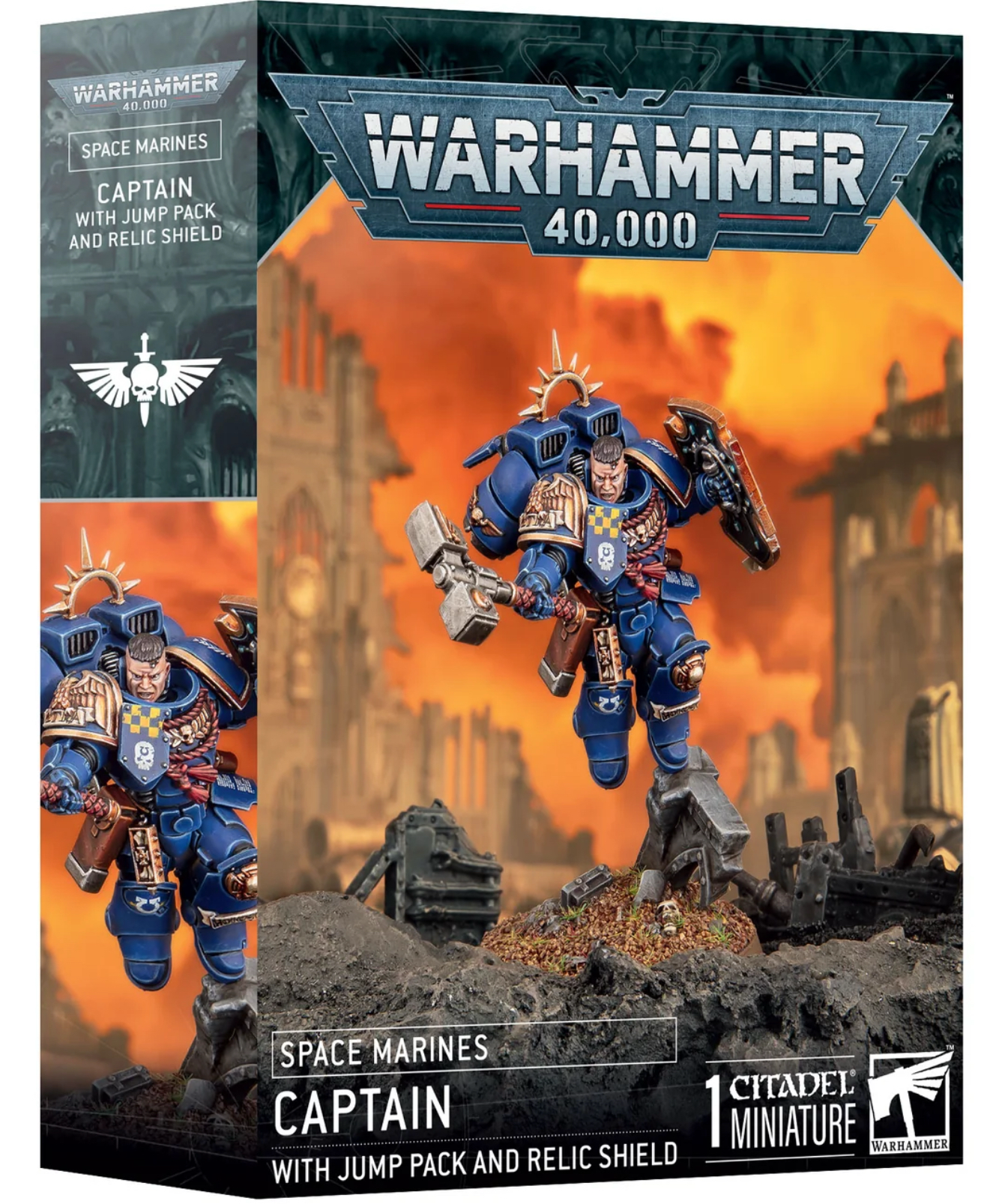 Space Marines – Captain with Jump Pack & Relic Shield - Warhammer 40,000