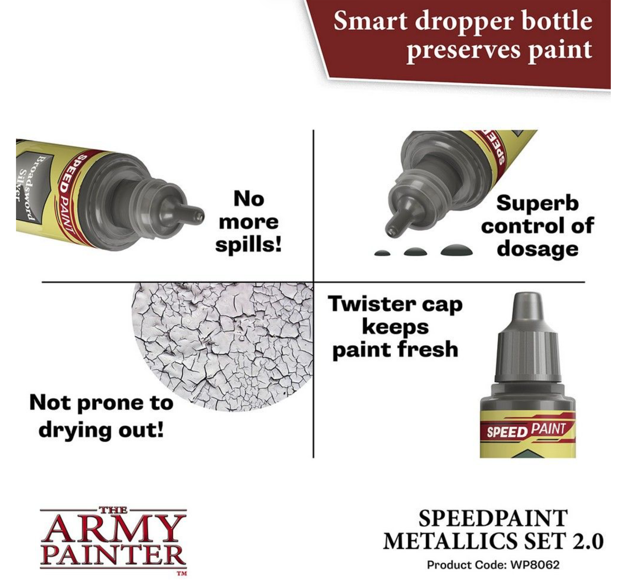 The Army Painters Speedpaint Metallics Set 2.0