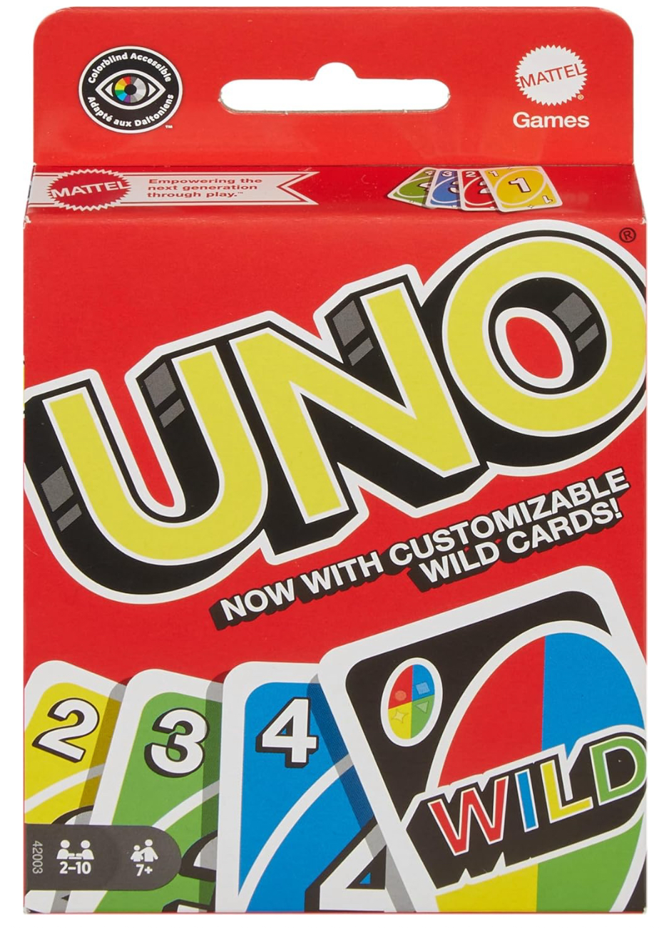 Mattel Games UNO, Classic Card Game for Kids and Adults