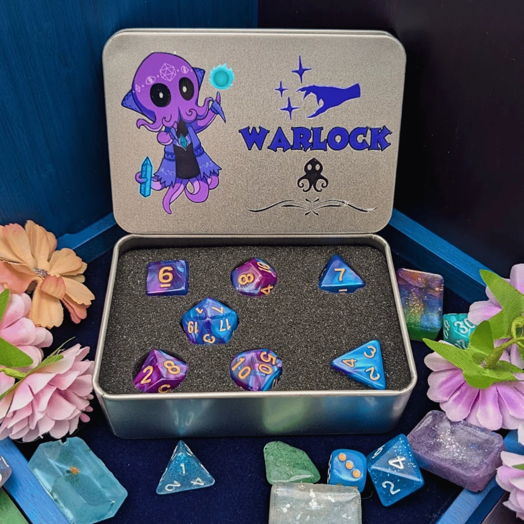 Mystery Dice Goblin: RPG Class Dice Tin - Warlock