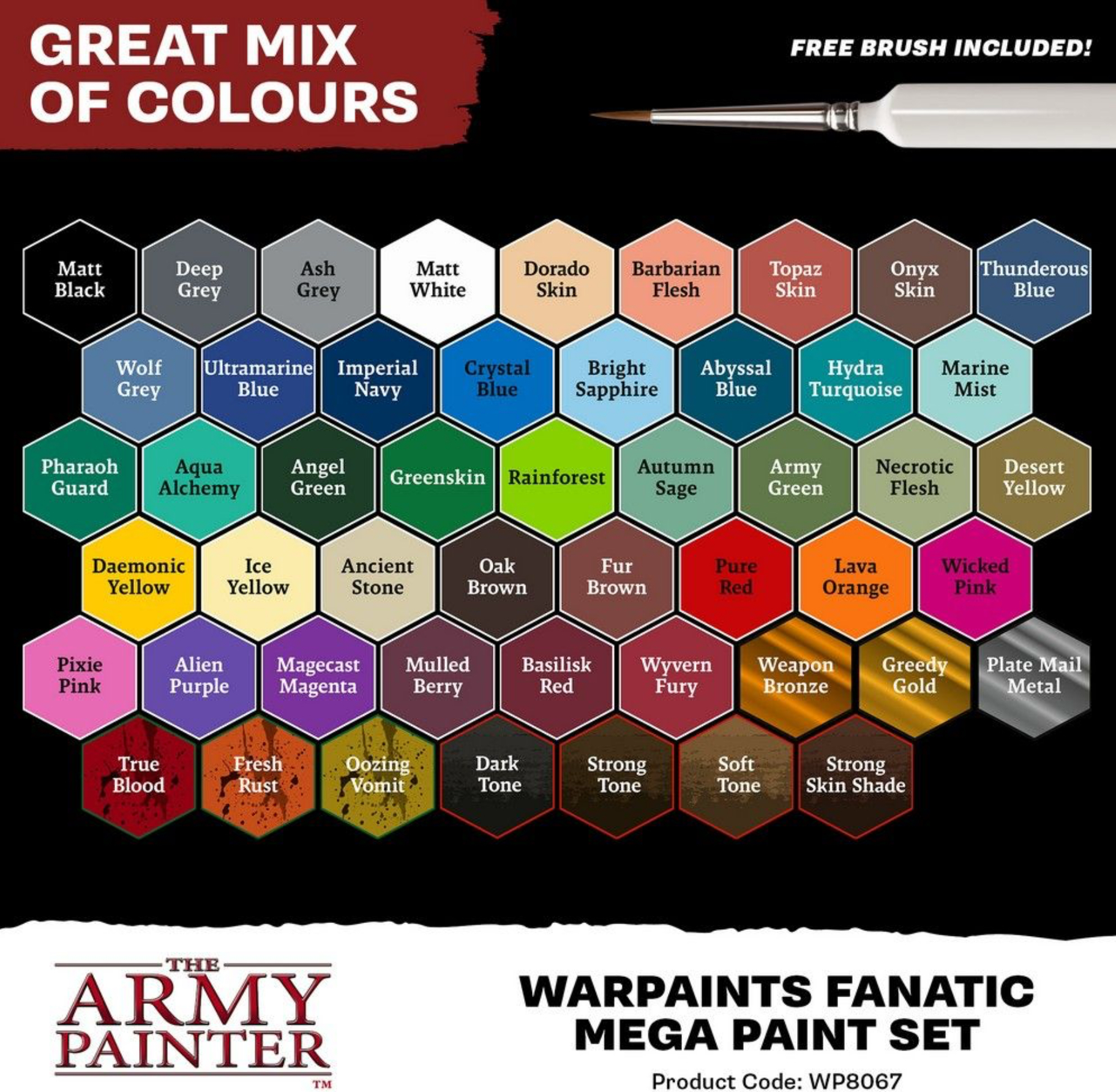 The Army Painter: Warpaints Fanatic Mega Paint Set