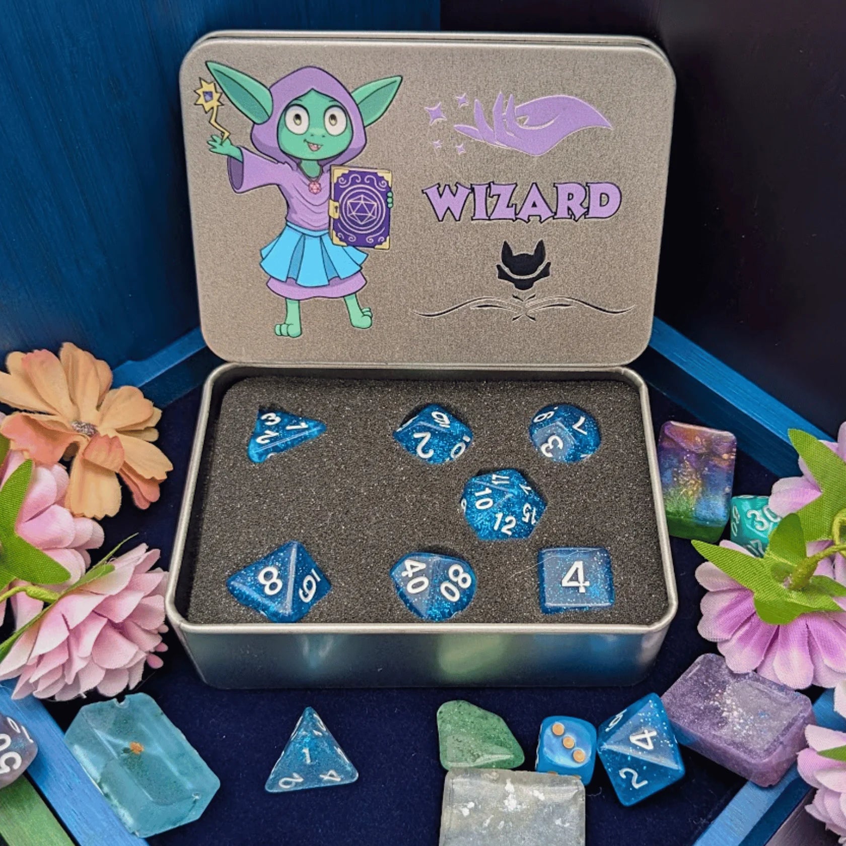 Mystery Dice Goblin: RPG Class Dice Tin - Wizard
