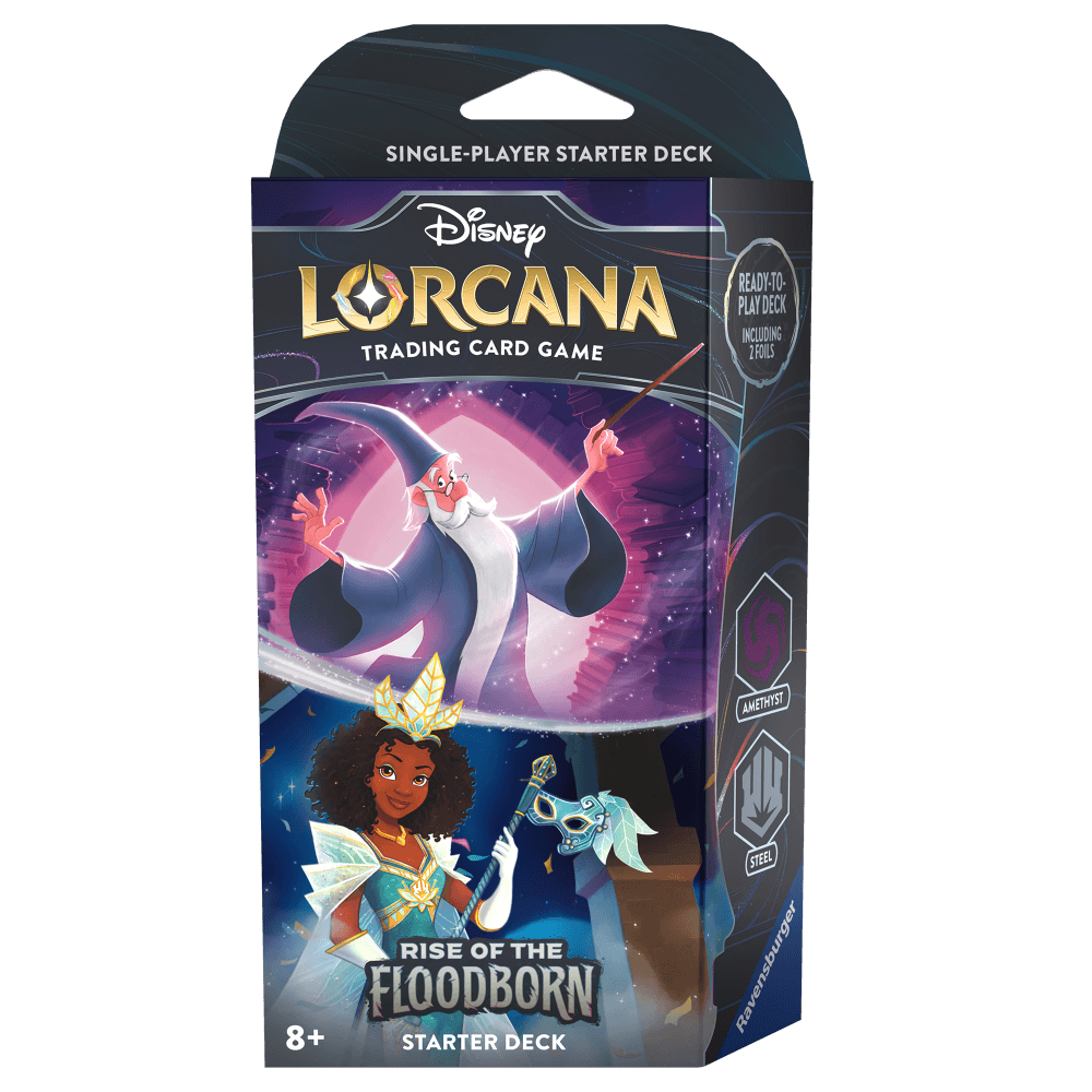 Disney Lorcana: Rise of the Floodborn Starter Deck | 60-Card Ready-to-Play Deck