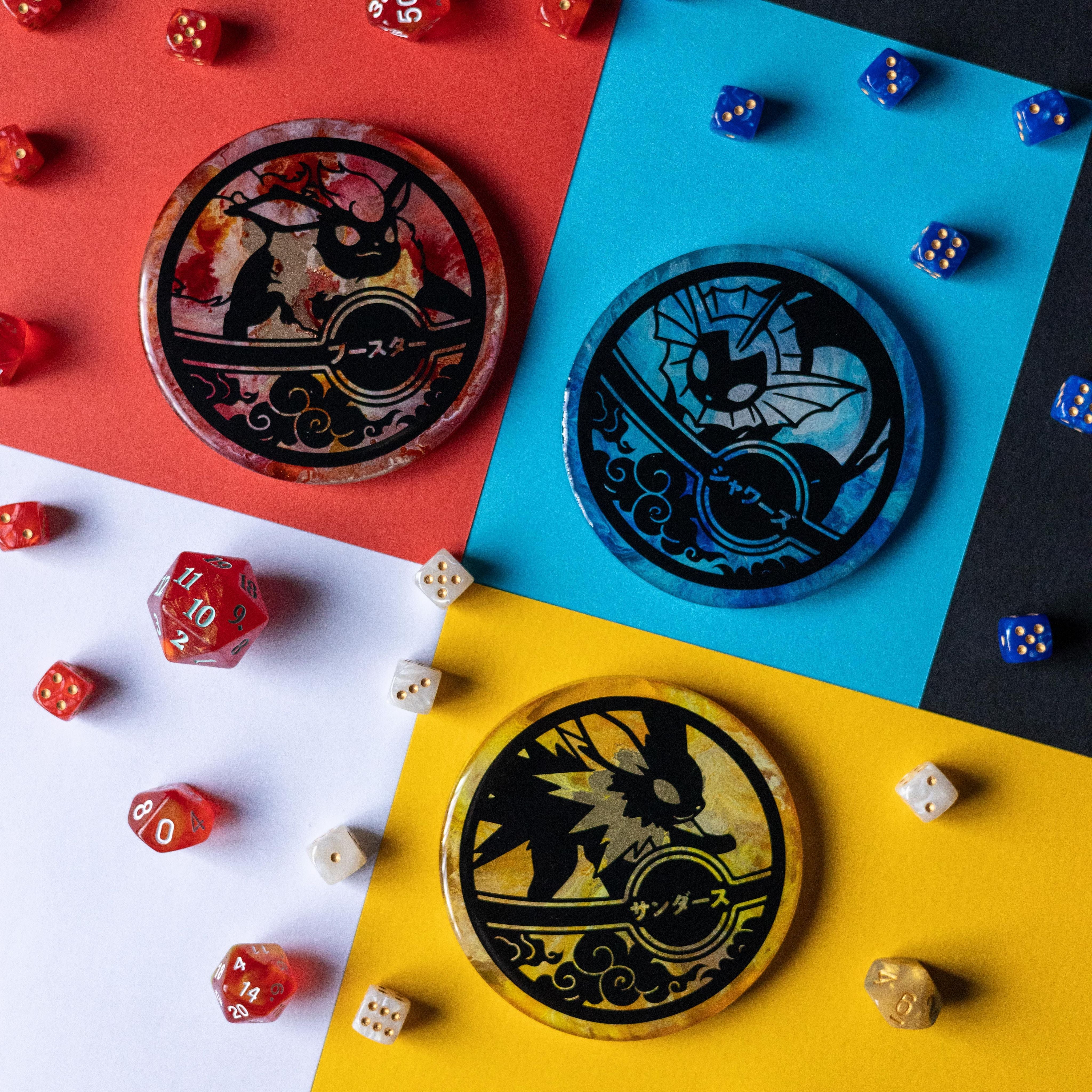 Hand-Made Acrylic Coaster - Jolteon