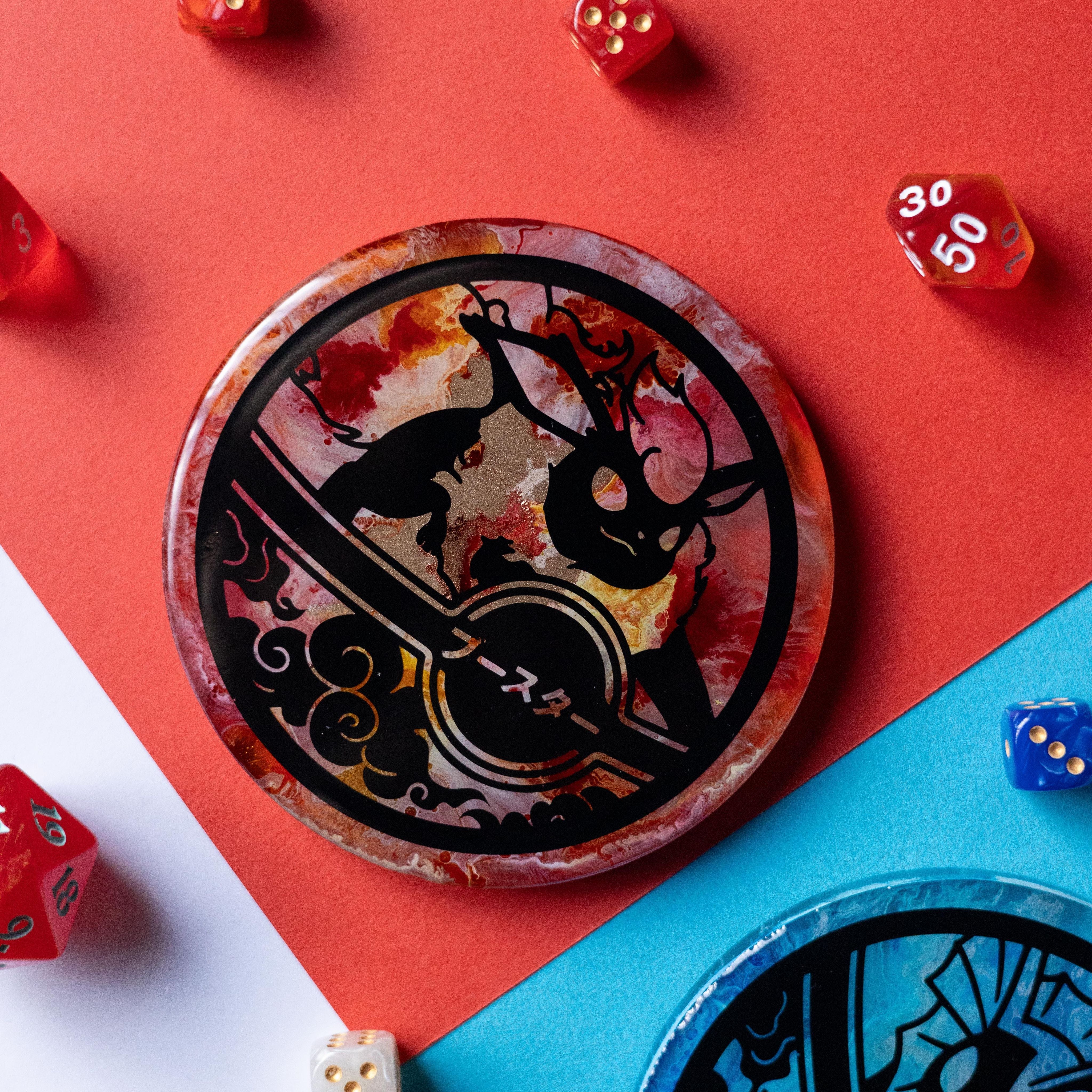 Hand-Made Acrylic Coaster - Flareon