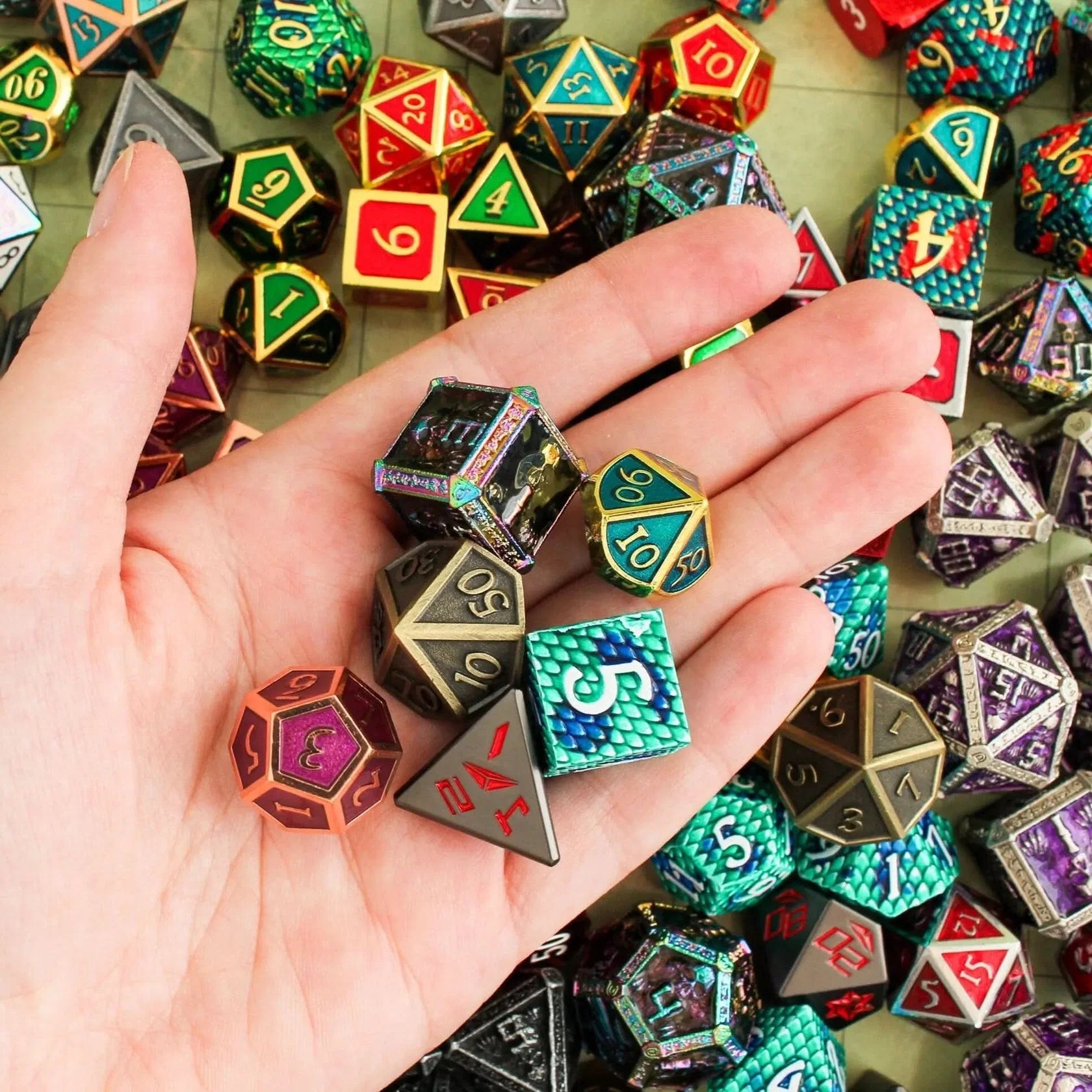 Mystery Dice Goblin: Mystery Metal Dice Set