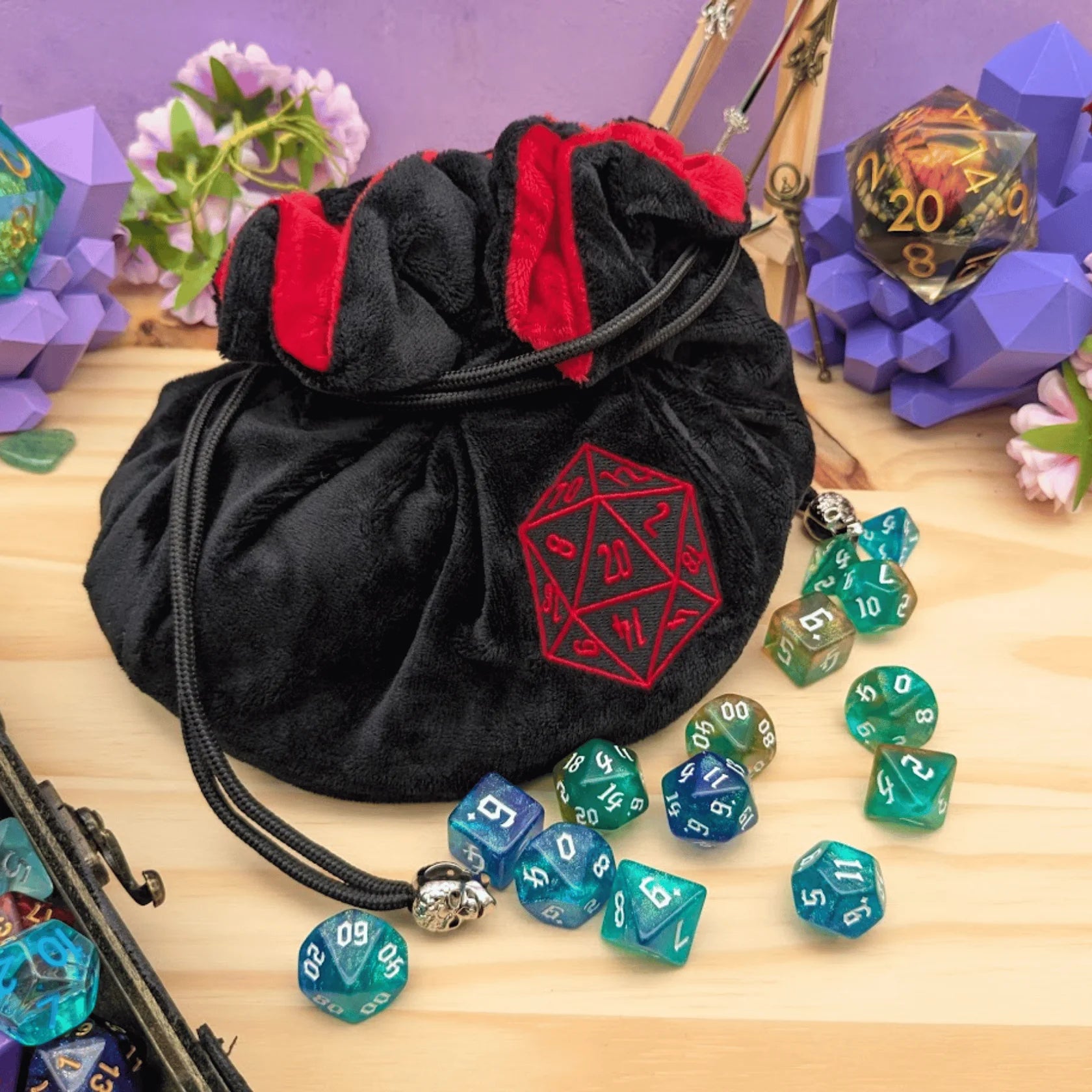 Mystery Dice Goblin: Large Dice Sack - Black