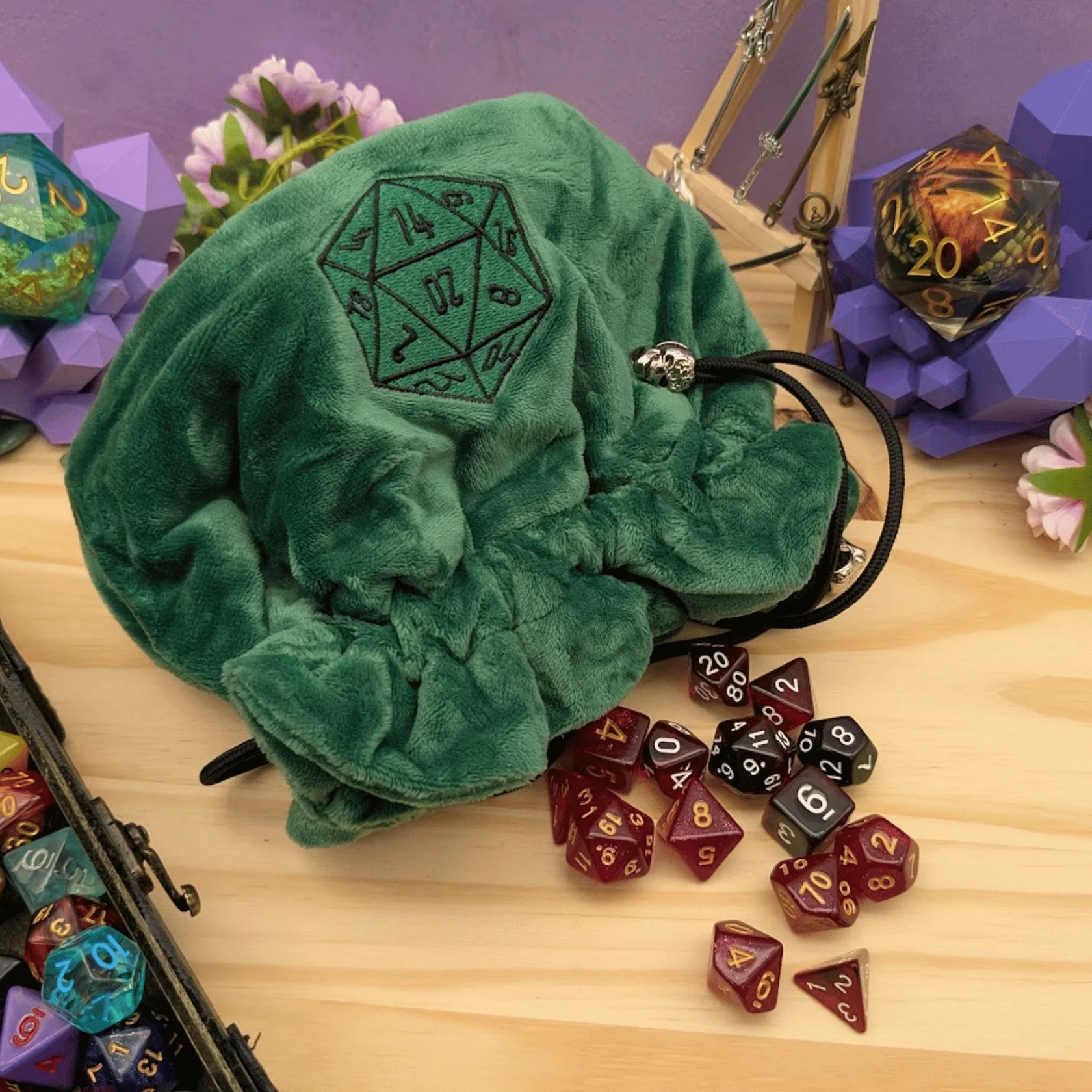 Mystery Dice Goblin: Large Dice Sack - Green