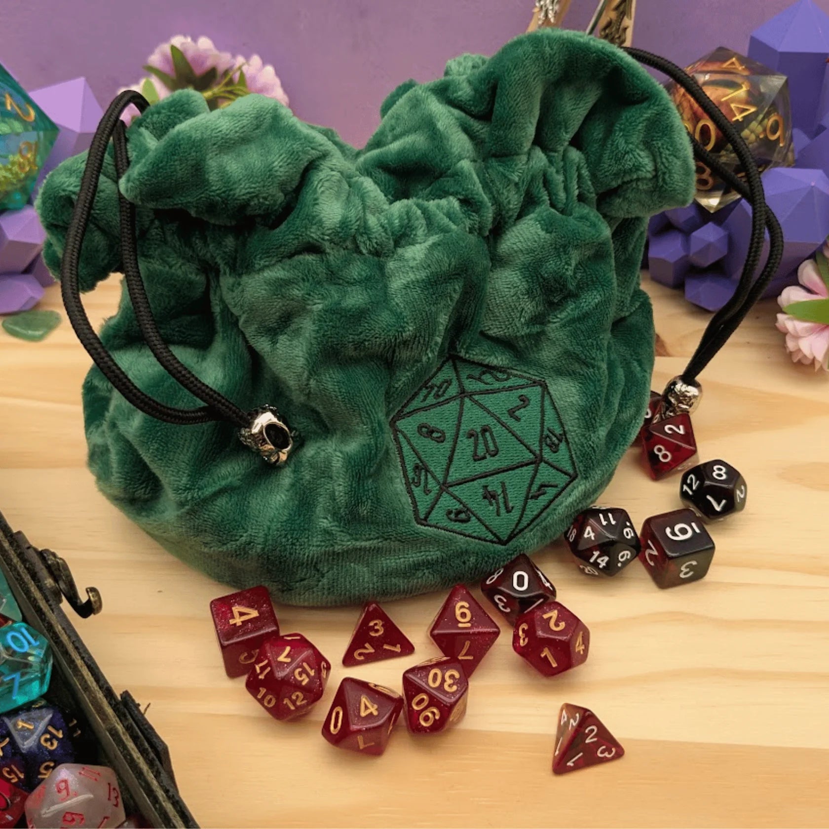 Mystery Dice Goblin: Large Dice Sack - Green