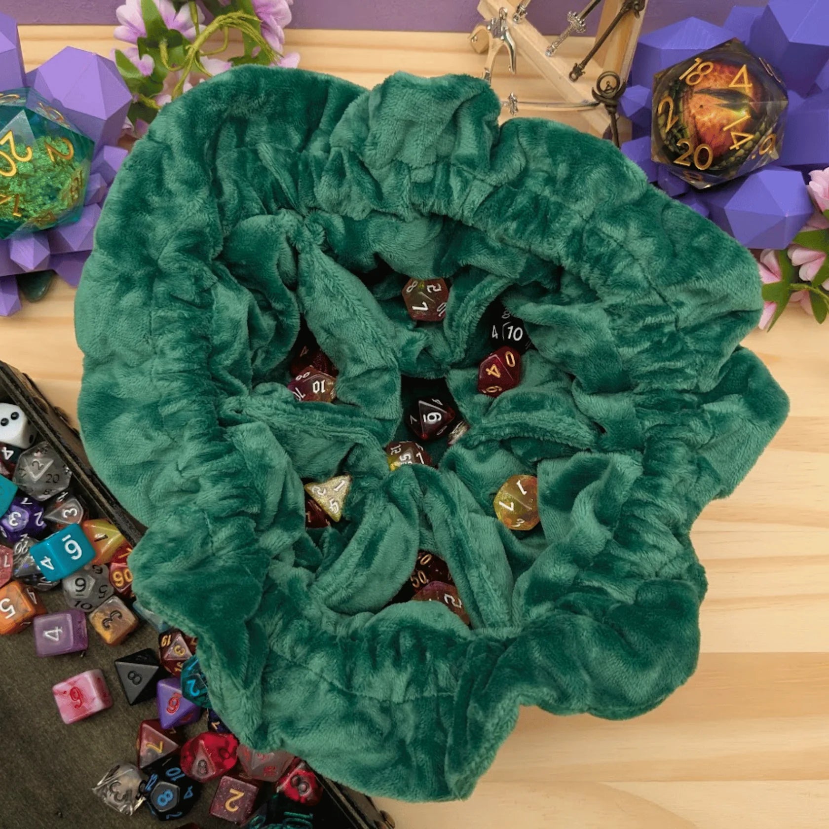 Mystery Dice Goblin: Large Dice Sack - Green