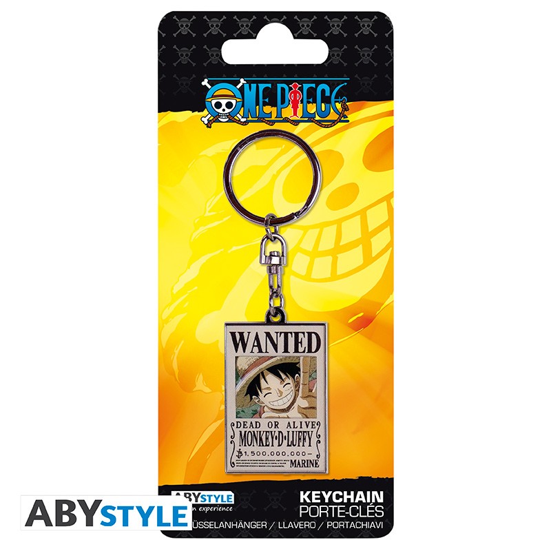 Keychain Wanted Luffy - One Piece