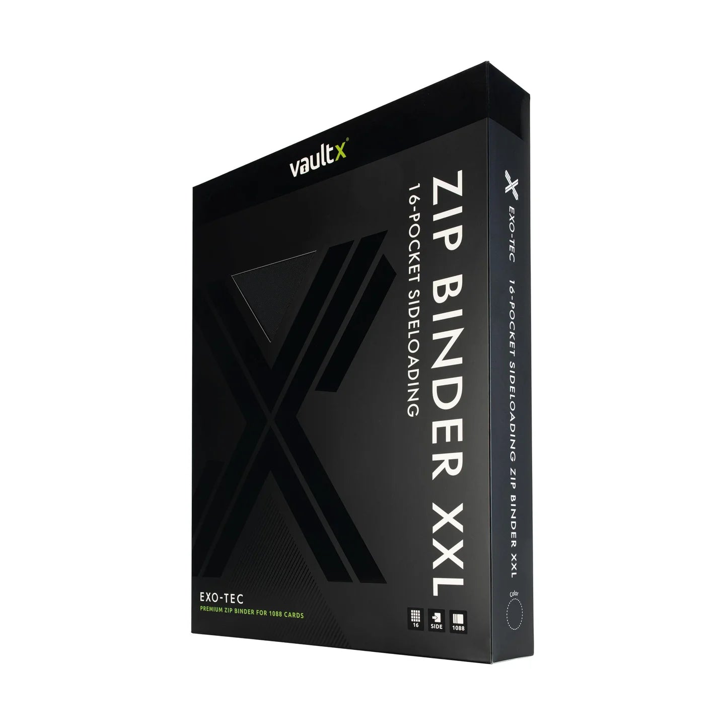 VaultX: 16 Pocket Exo Tec Premium Zip Binder Black