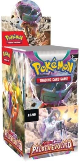 Pokemon: Paldea Evolved Half Booster Box (18 Packs) Pokemon: Paldea Evolved Half Booster Box (18 Packs)
