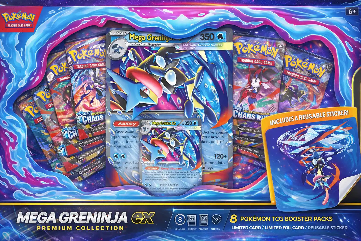 Pokemon TCG: Mega Greninja ex Premium Collection Box