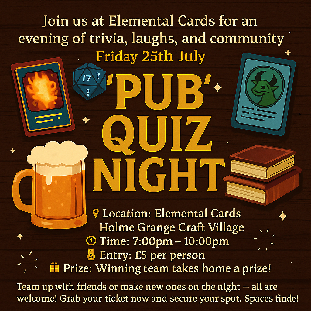 🧠 Community Quiz Night – Friday 25th July, 7–10pm