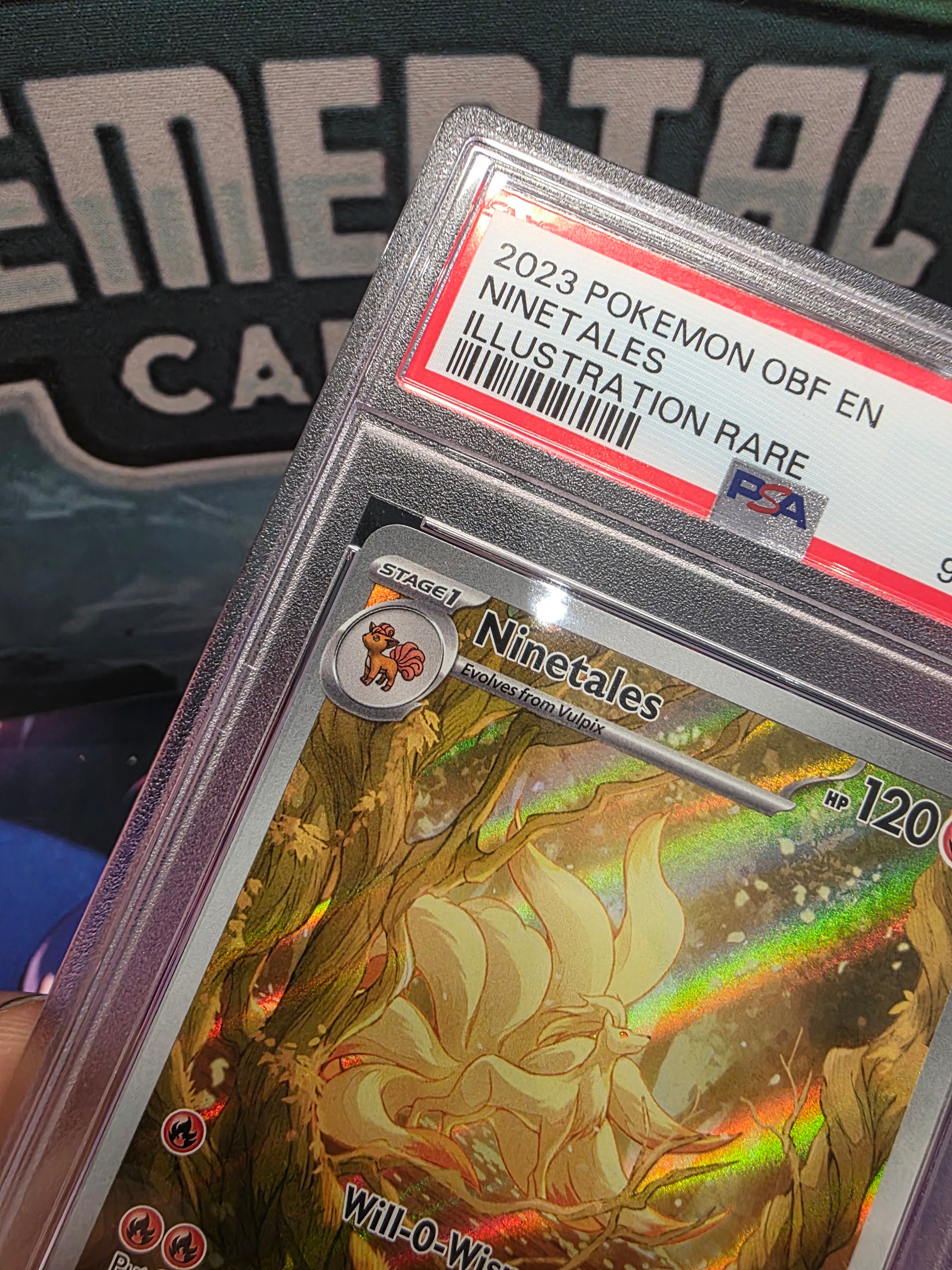 Ninetales 199/197 IR Obsidian Flames PSA 10 Slab