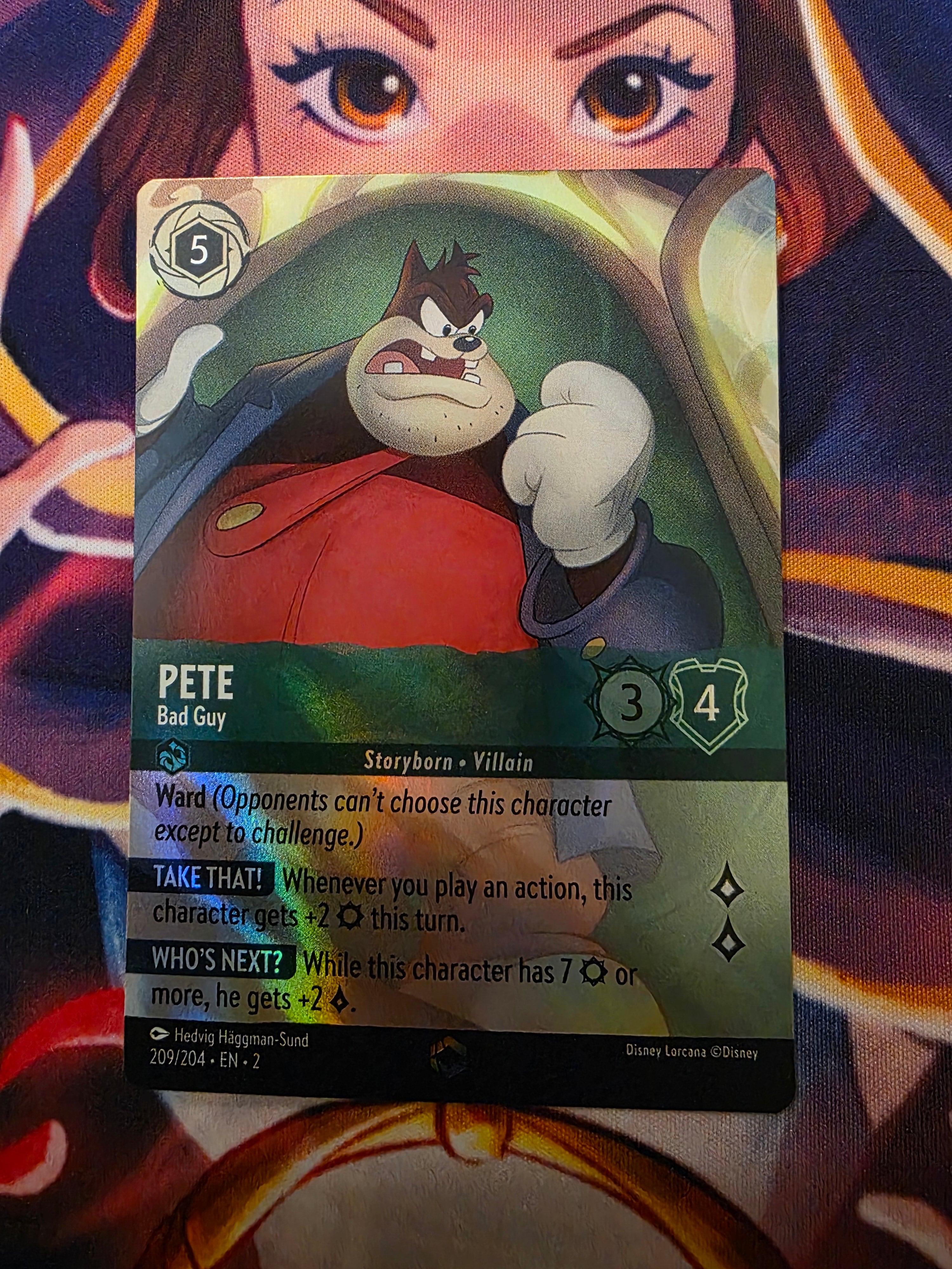 Pete Bady Guy Enchanted Rise of the Floodborn Lorcana 209/204 LP