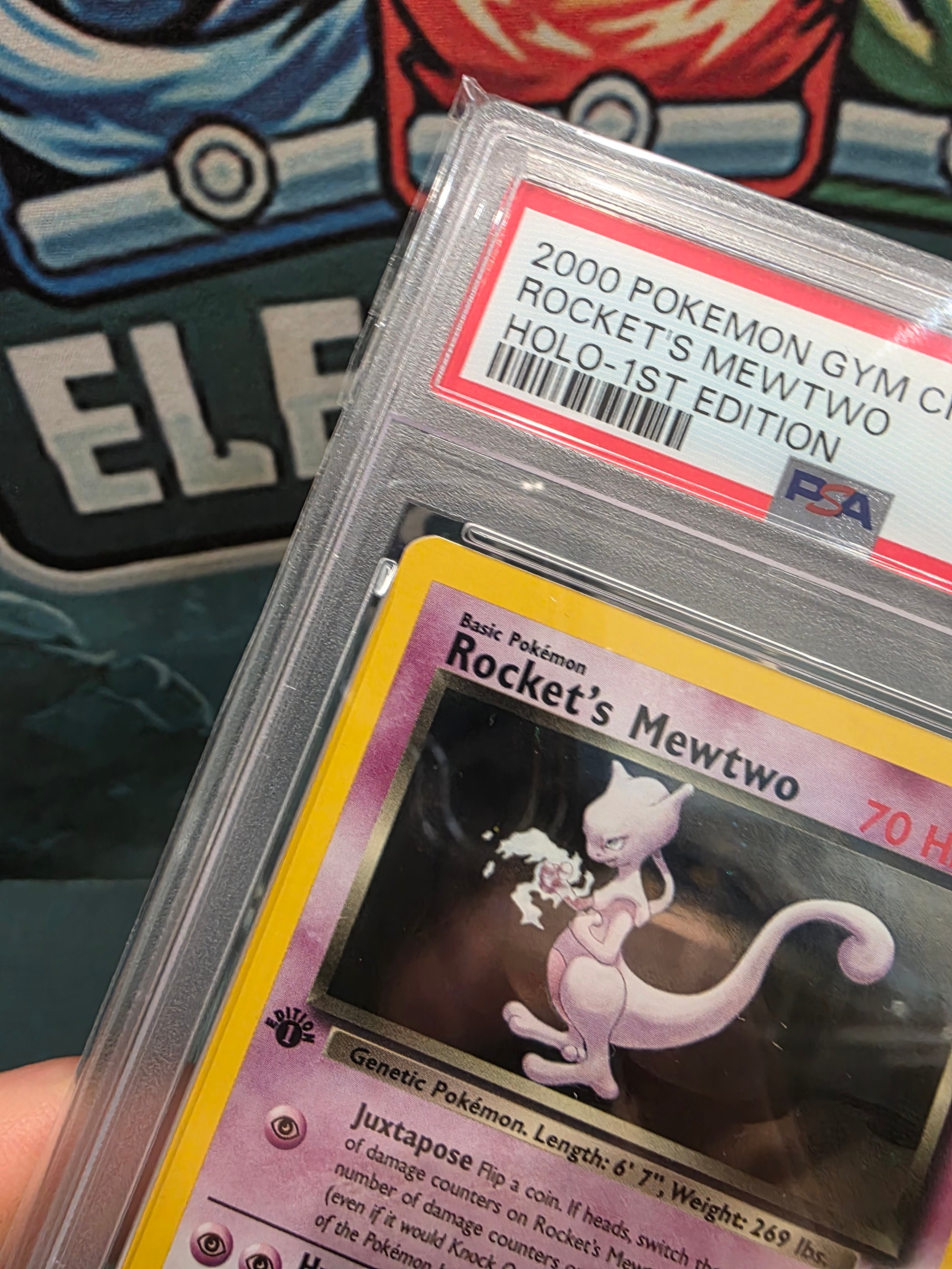 Rocket's Mewtwo 1st Edition 14/132 Gym Challenge 2000 PSA 9