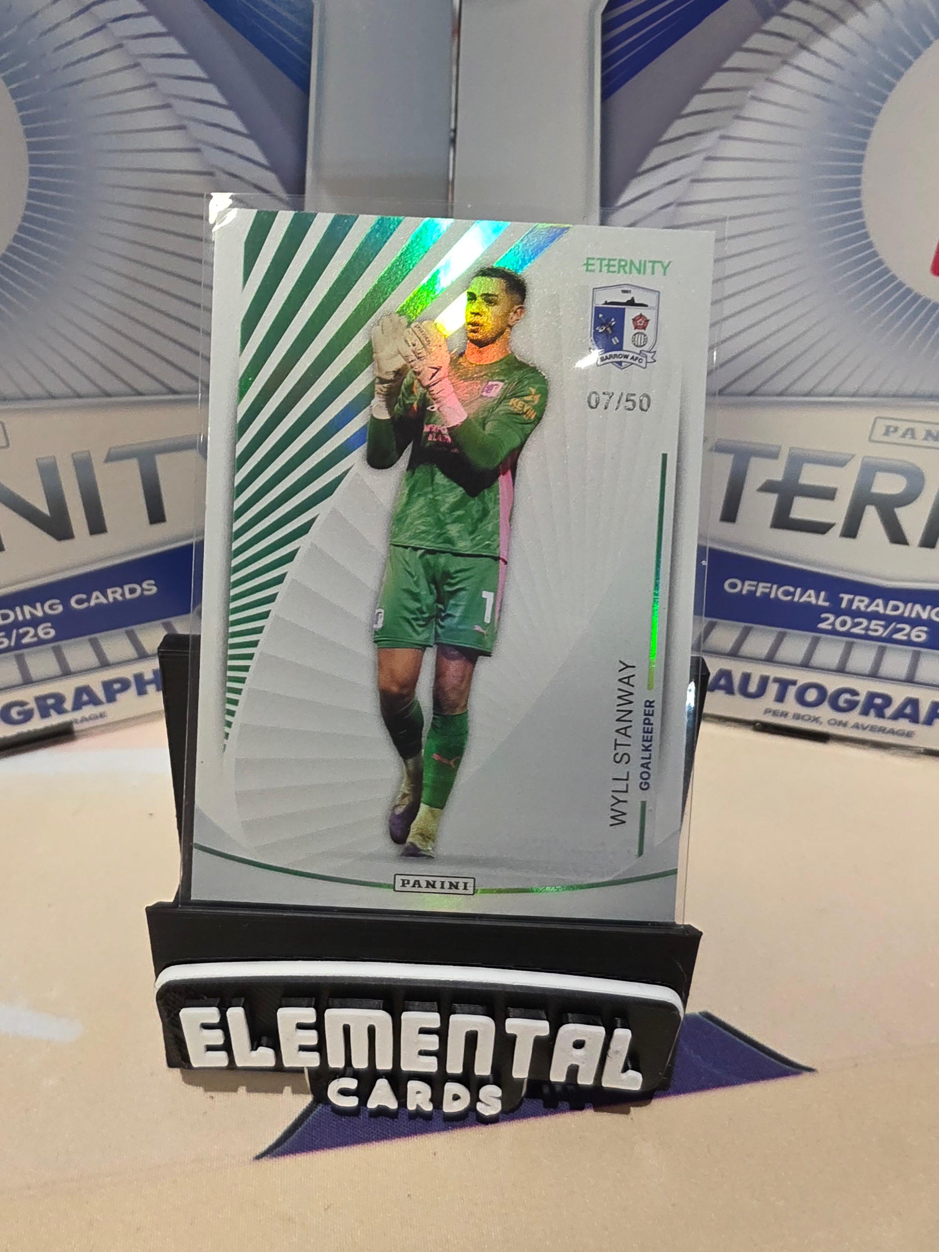 Panini: EFL Wyll Stanway 07/50 Barrow AFC Base Numbered Hit
