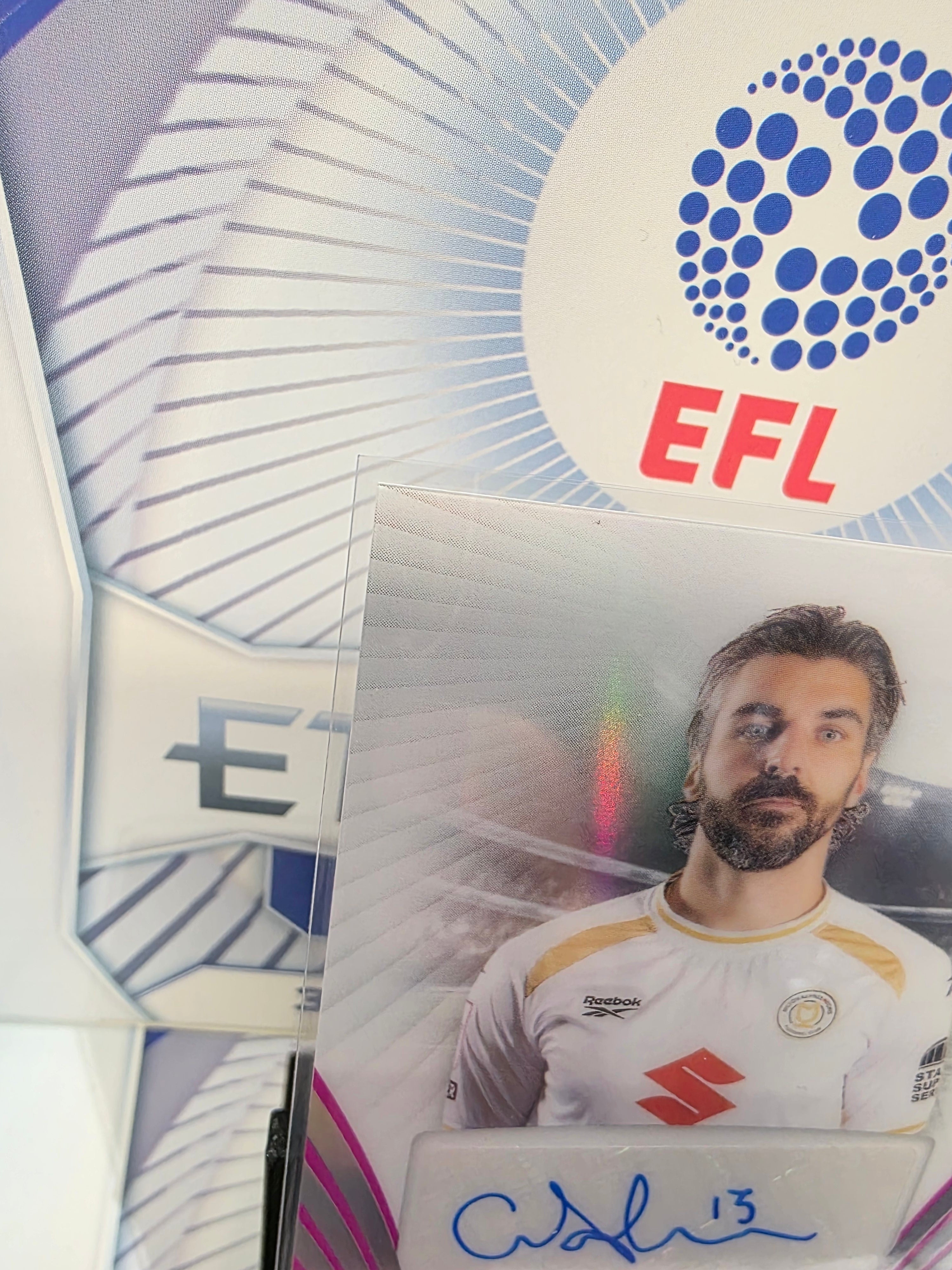 Panini: EFL Eternity Callum Paterson Auto 07/20 MK Dons FC Pack Fresh Print Error