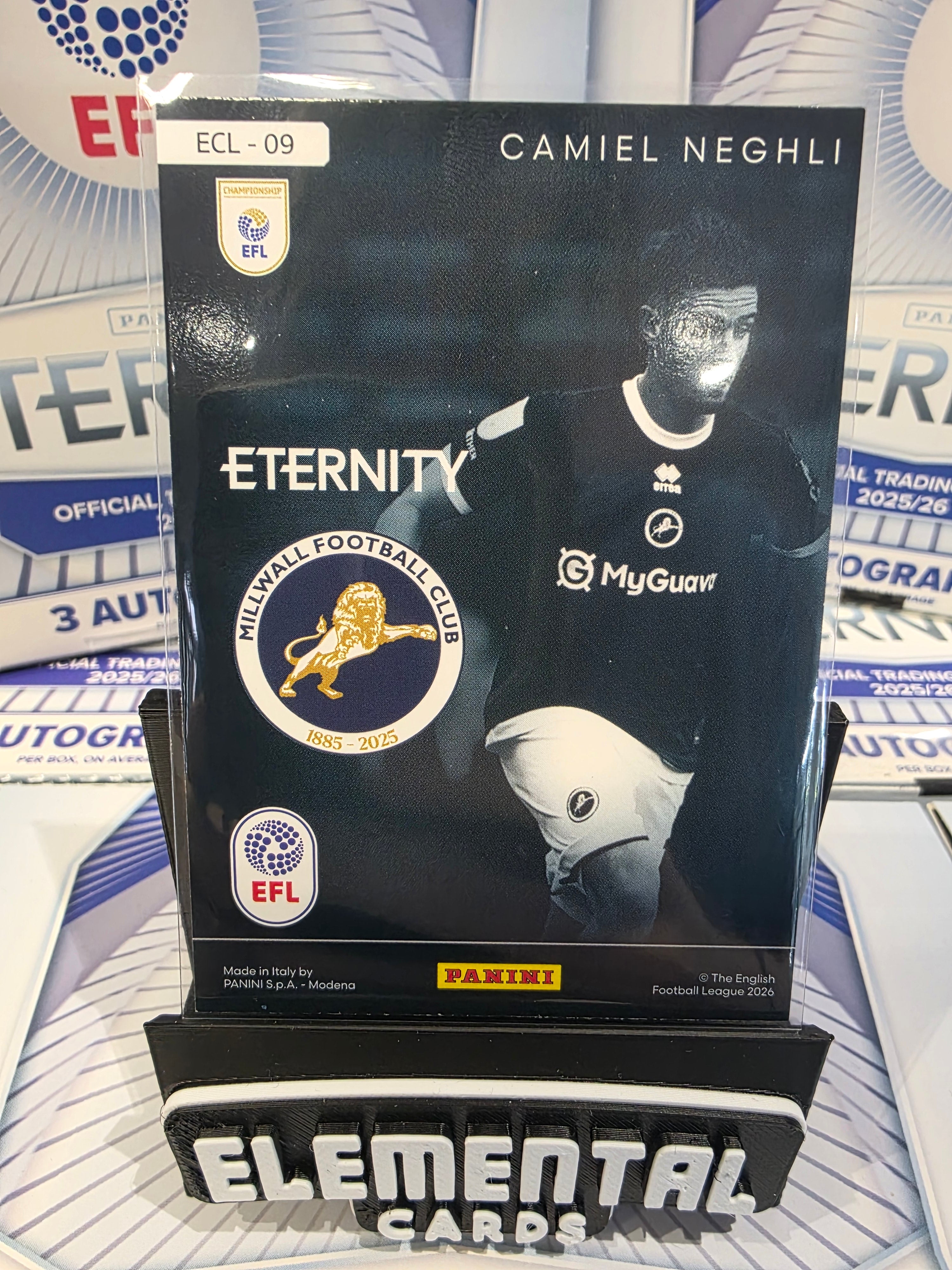 Panini: EFL Eternity Camiel Neghli 07/25 Millwall FC Numbered Hit