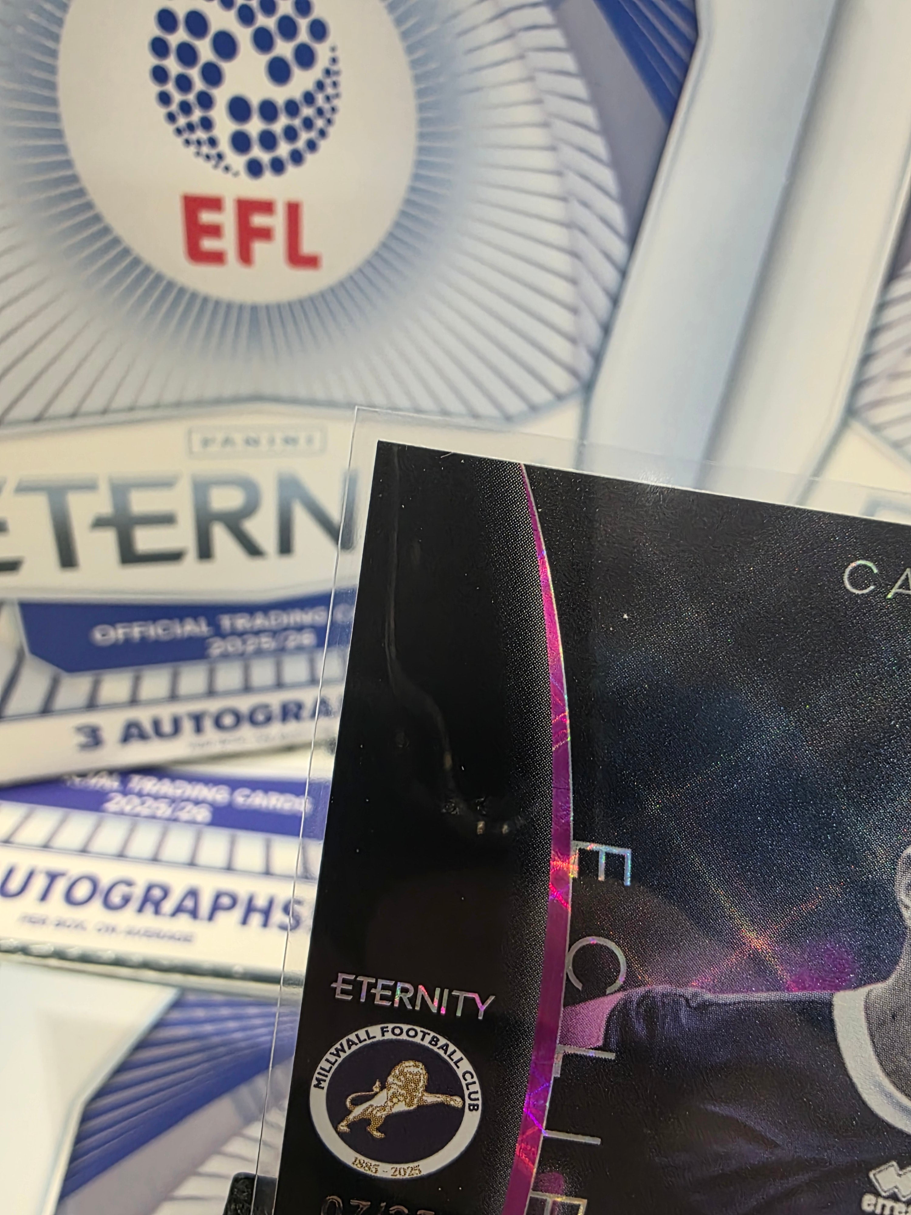 Panini: EFL Eternity Camiel Neghli 07/25 Millwall FC Numbered Hit